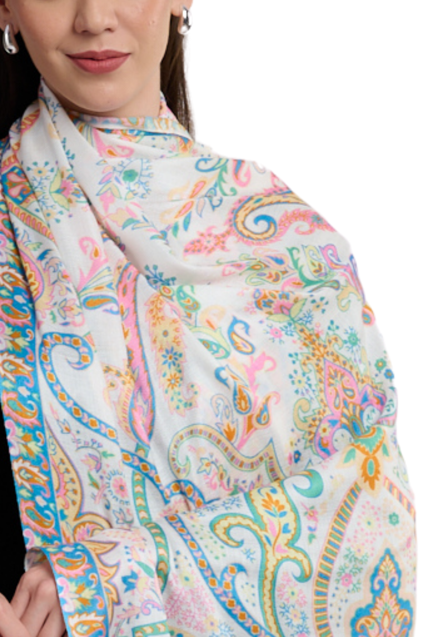 Taroob Women's Printed Modal Pretty  Paisley Stole
