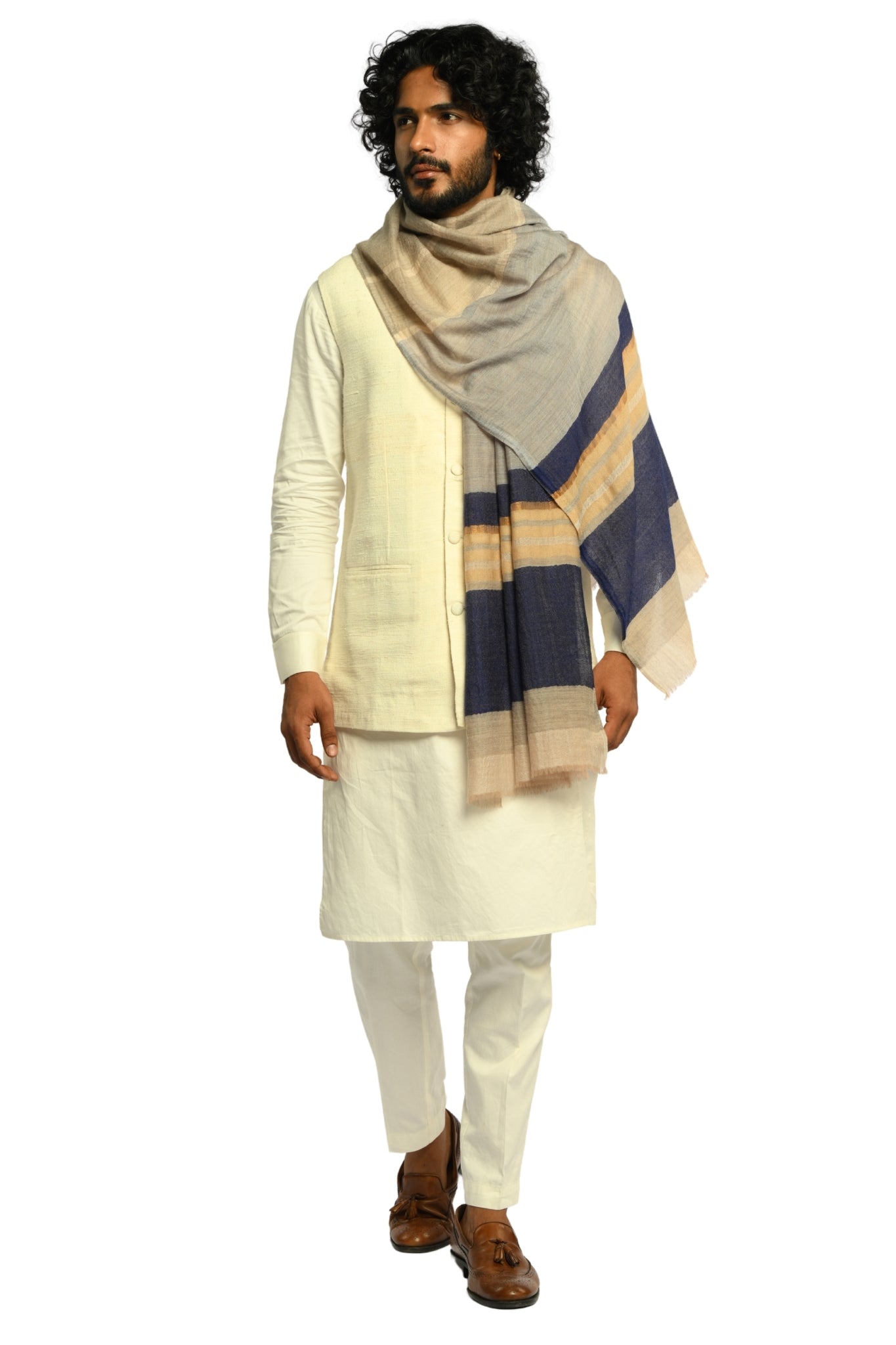 Taroob Gleamline Wool Scarf