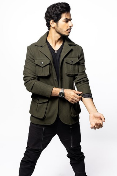 Ishan Khattar in CASHMERE TRAVELLERS JACKET