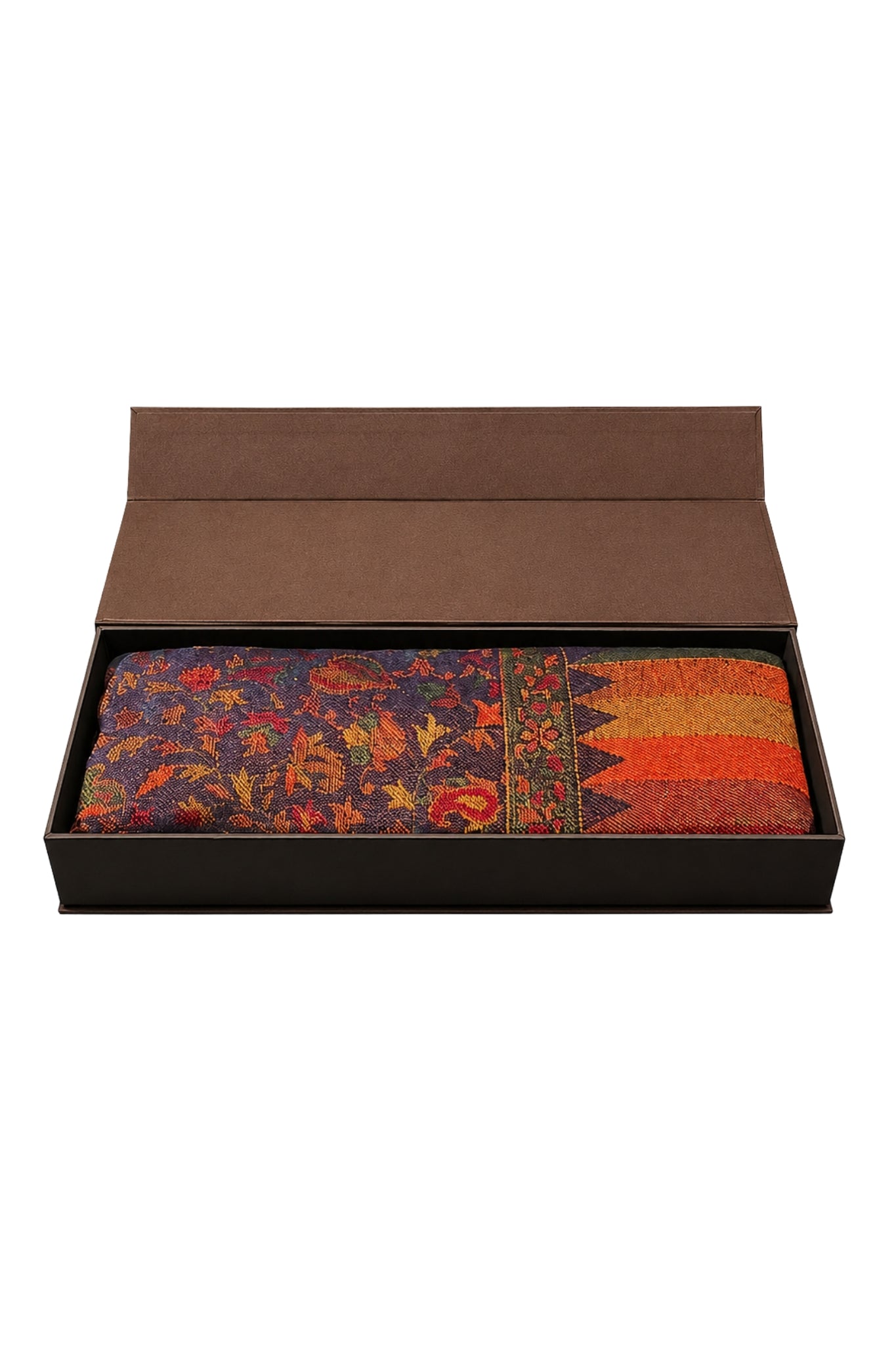 Navy Silk Jamawar Stole - Unisex Gift Box - NEW LAUNCH - TAROOB