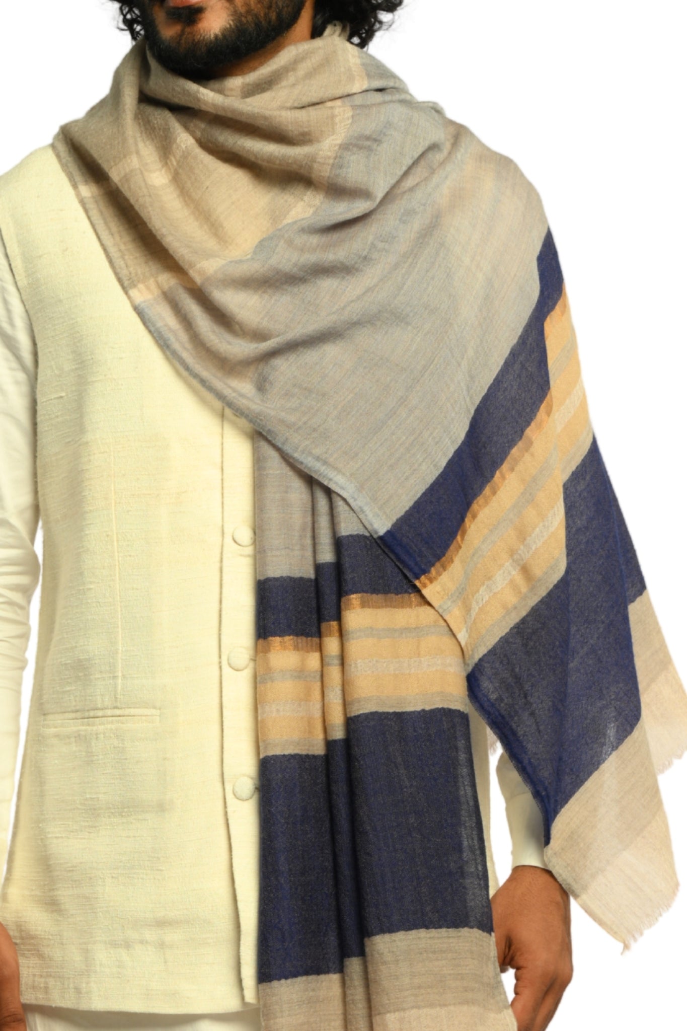 Taroob Gleamline Wool Scarf