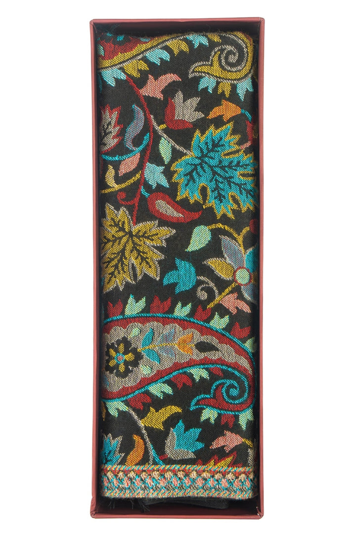 Taroob Gift Set of Unisex Silk Border Kaani Stole for Him or Her