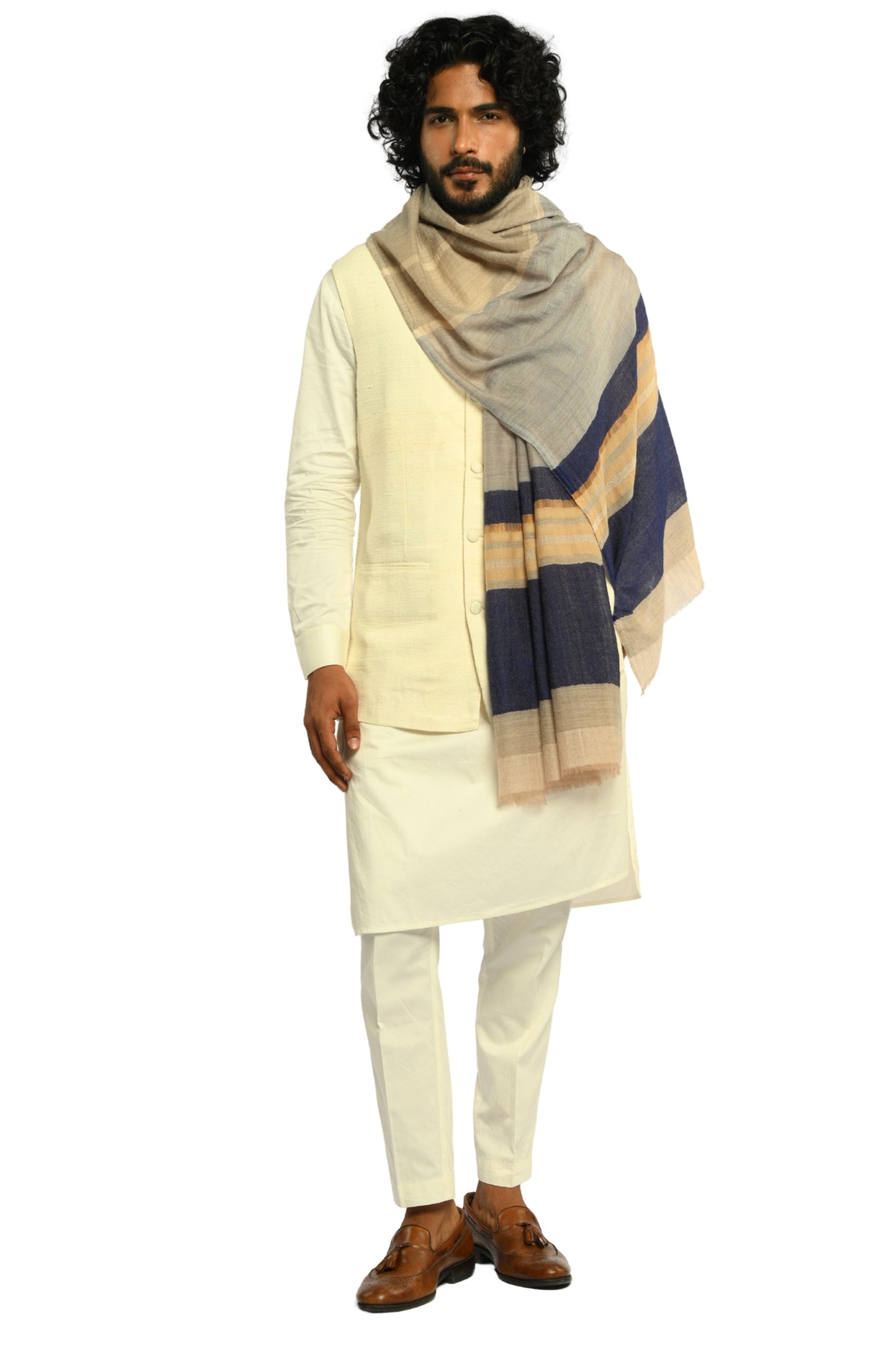 Taroob Gleamline Wool Scarf