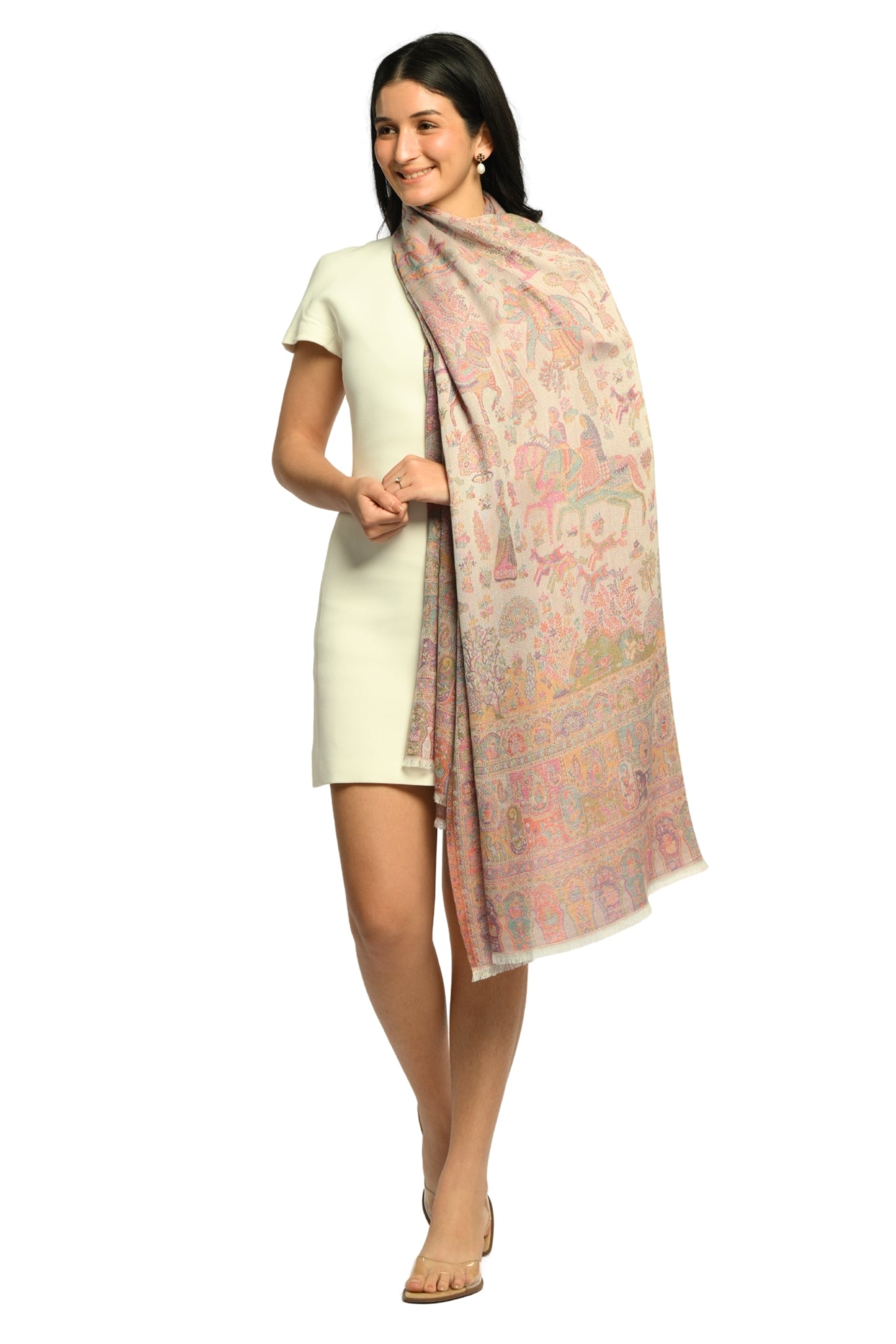 Taroob Slk Meher Darbar Jamawar Stole