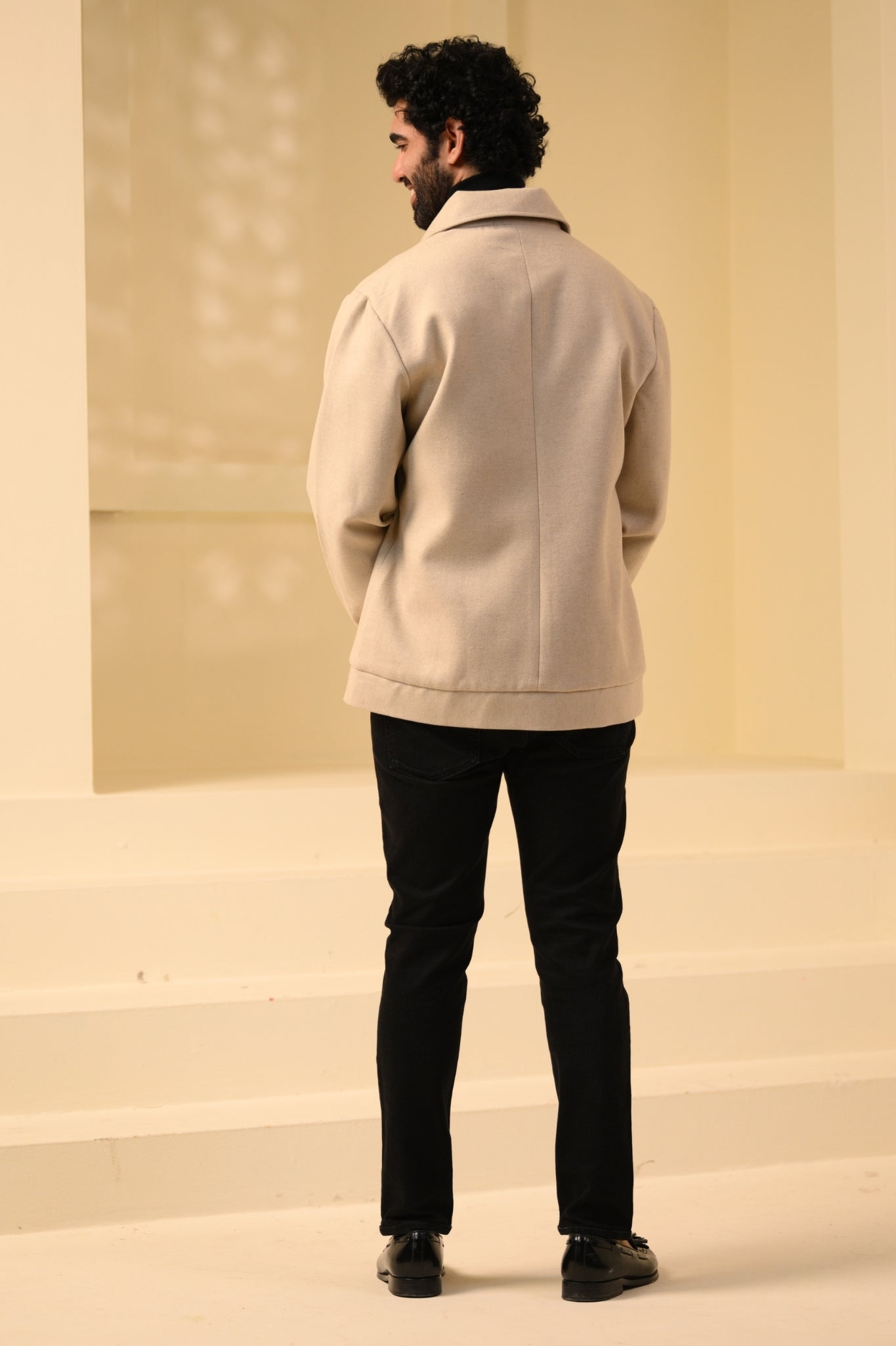 Taroob Wool Cashmere Collar Jacket