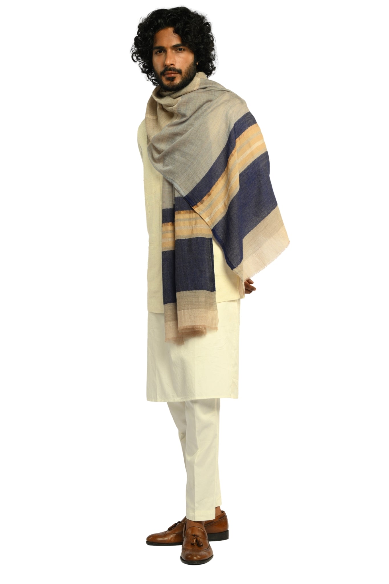 Taroob Gleamline Wool Scarf