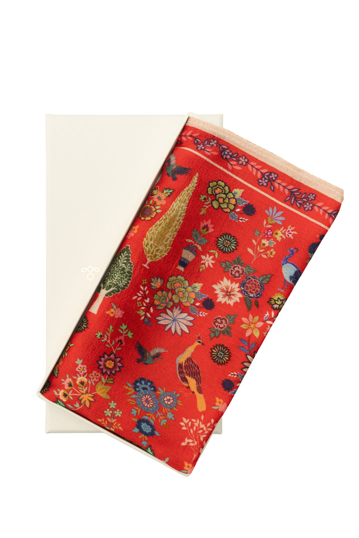 Taroob Silk Linen Safari Pocket Square