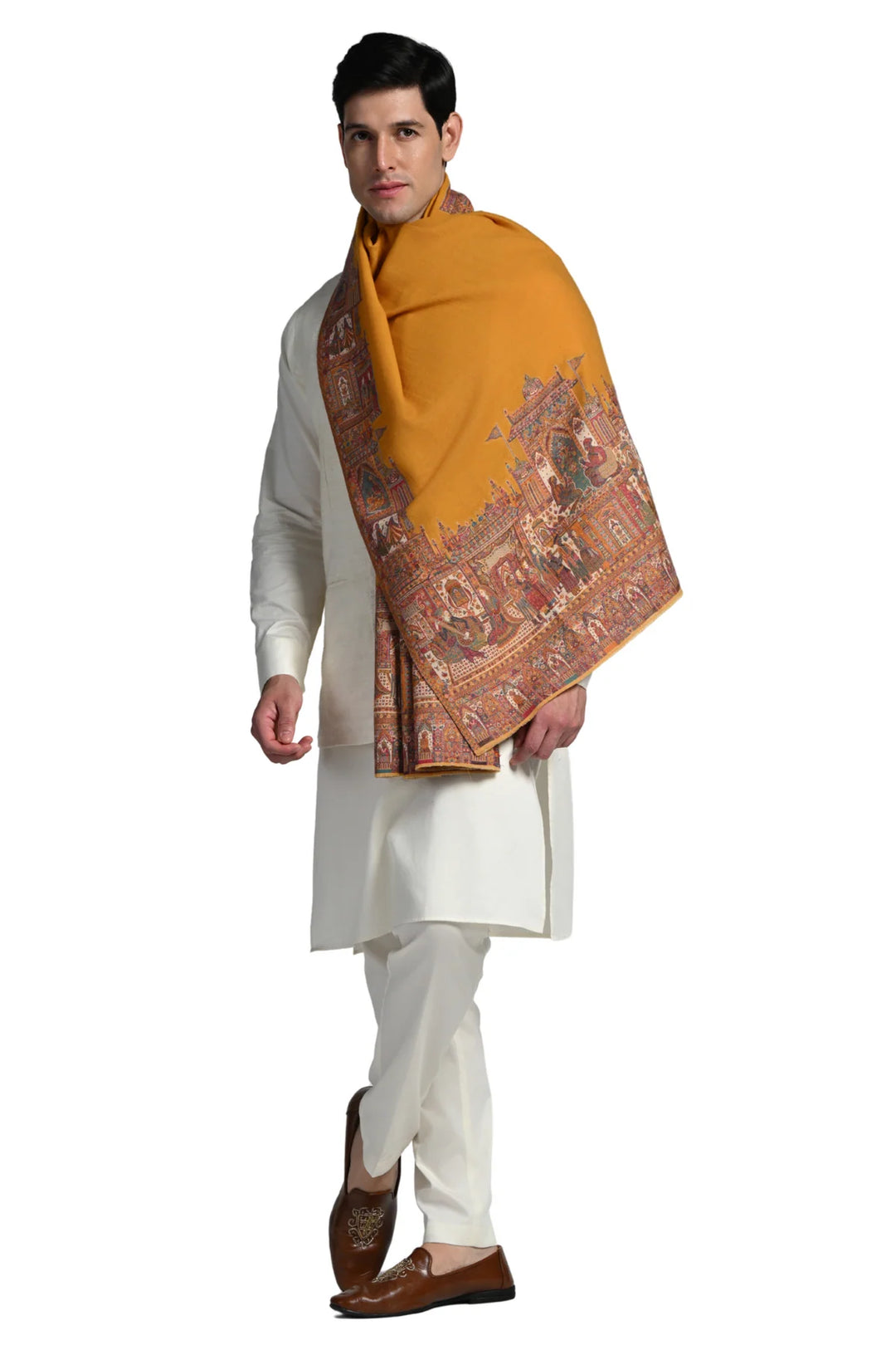 Taroob Gift Set of Unisex Mughal Darbar Kaan Stole for Him or Her