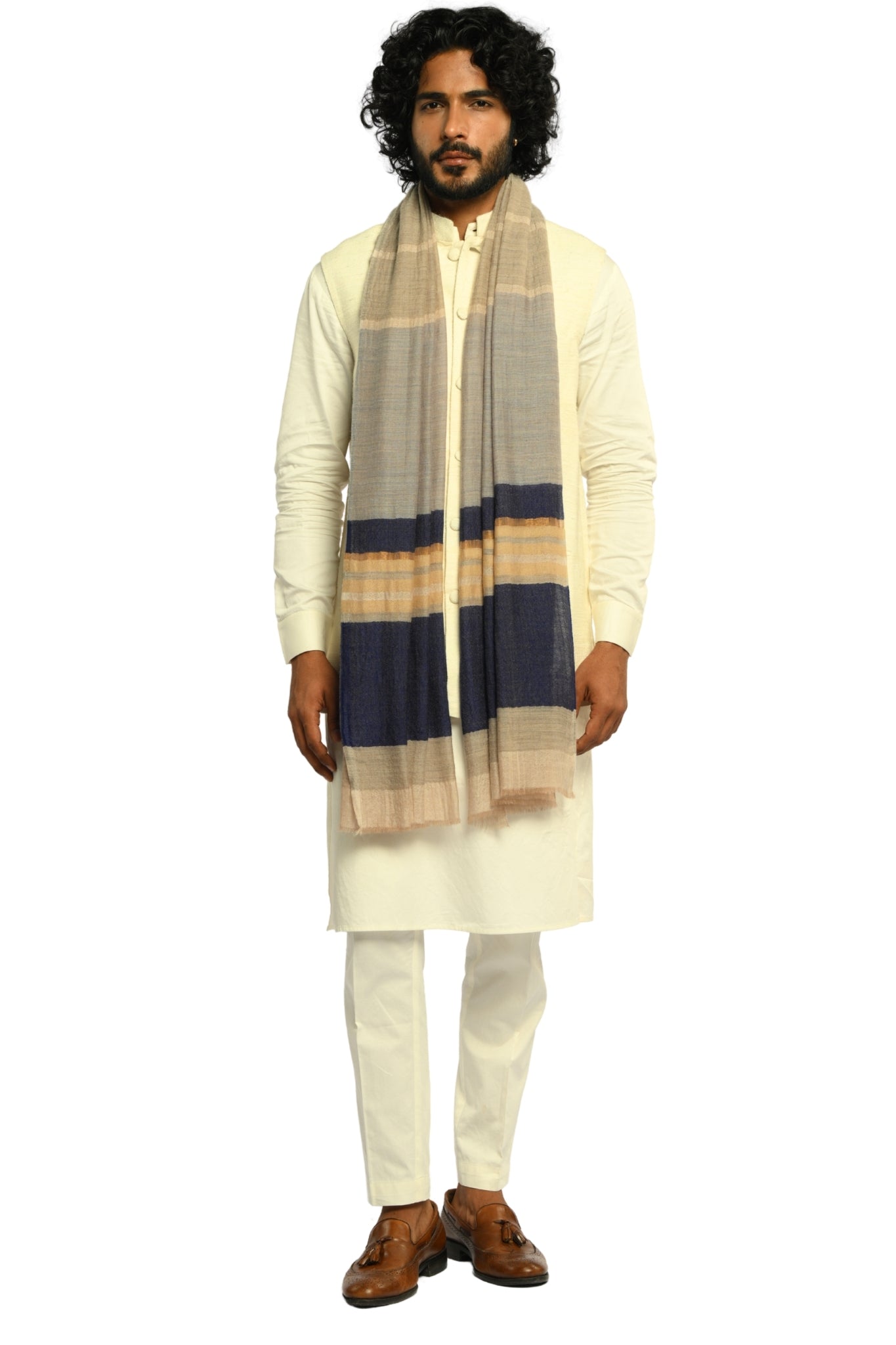 Taroob Gleamline Wool Scarf