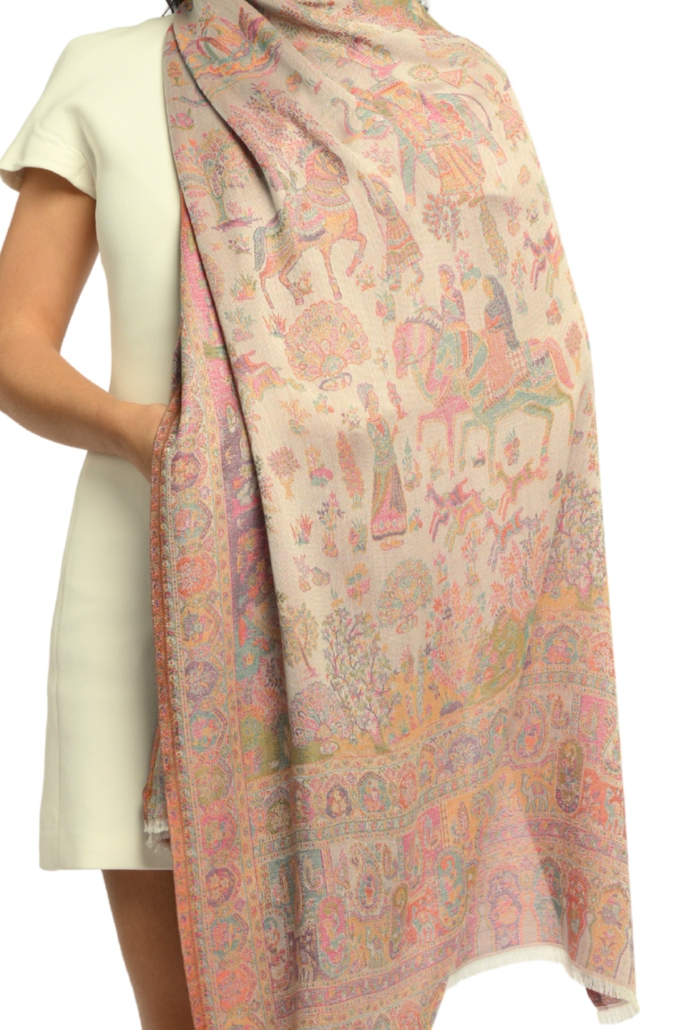 Taroob Slk Meher Darbar Jamawar Stole