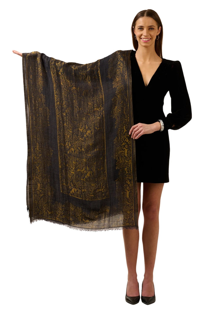 Taroob Gift Set of Unisex  Shikara Zari Stole for Him or Her