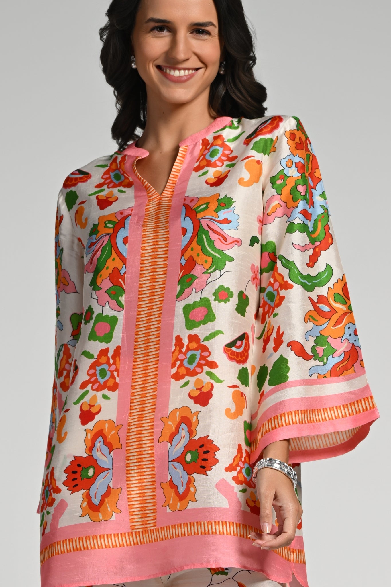 Taroob Floral Utopia Tunic Set