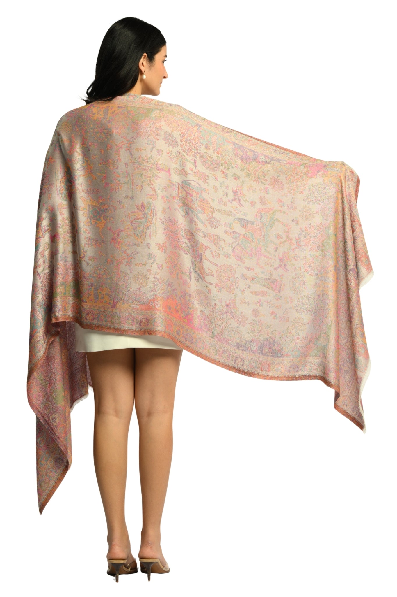 Taroob Slk Meher Darbar Jamawar Stole