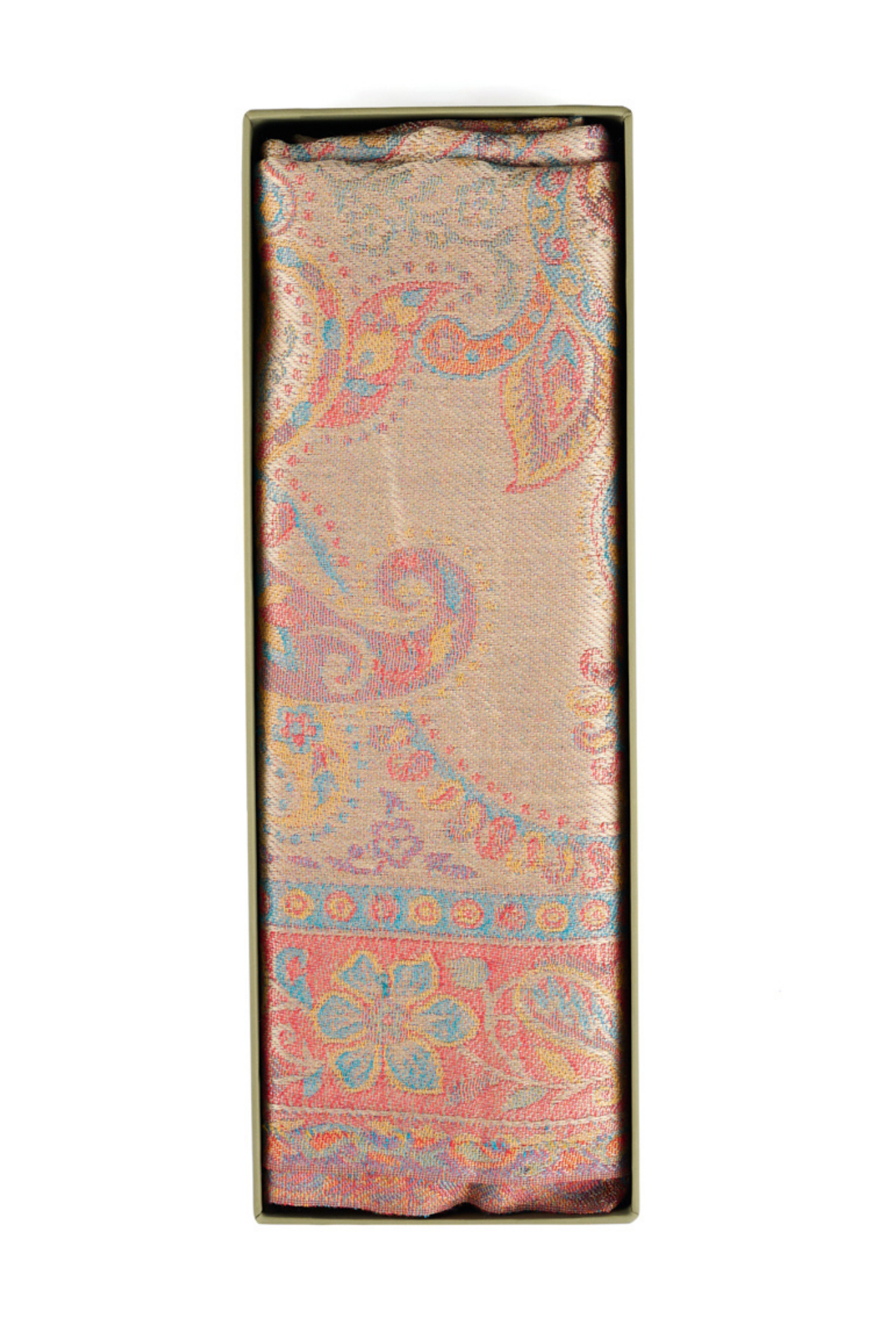 Taroob Gift Set of Paisley Silk Jamawar Stole or Him or Her ( Unisex Stole )