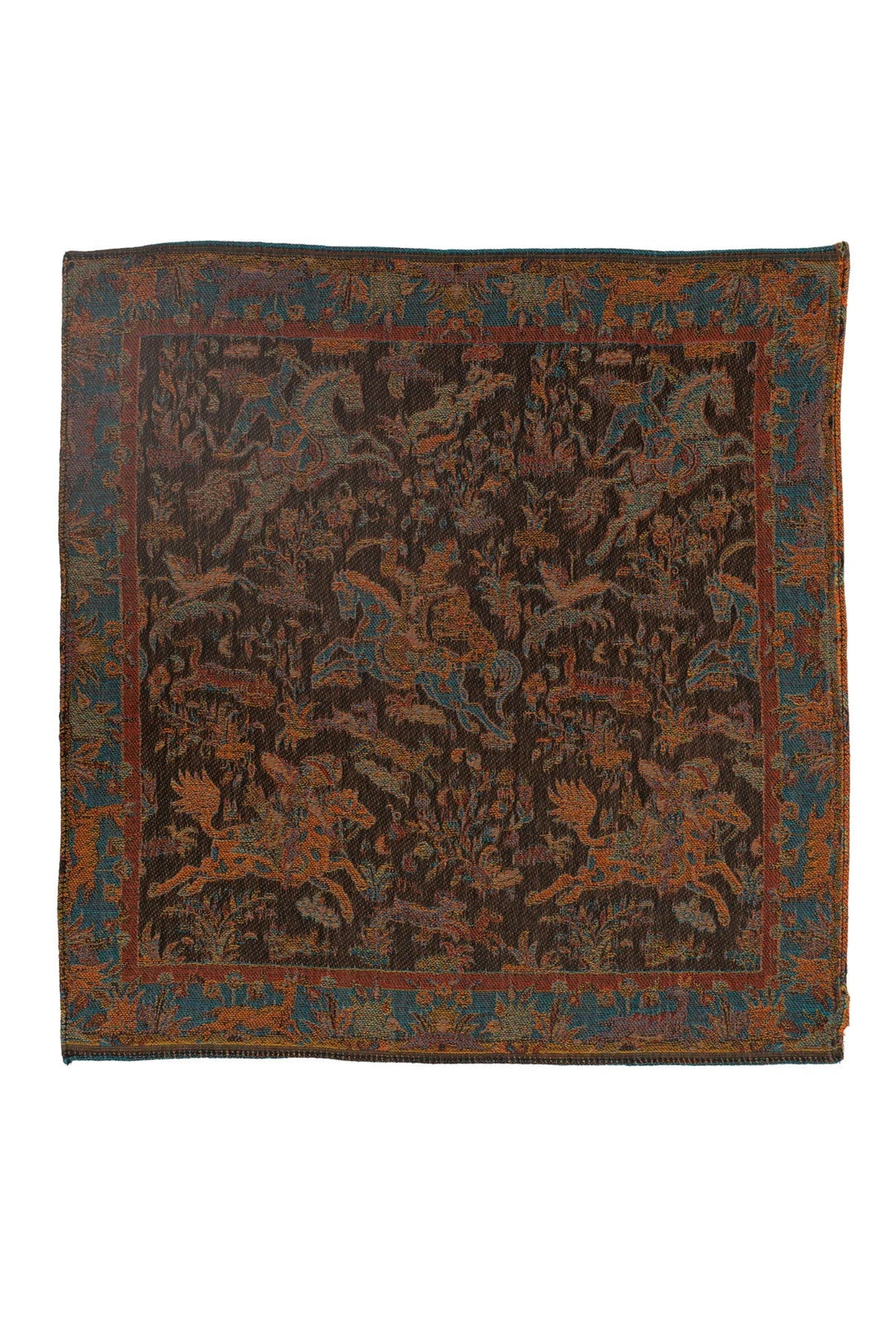 Taroob Gift Set of Shikargah Jamawar Stole & Pocket Square