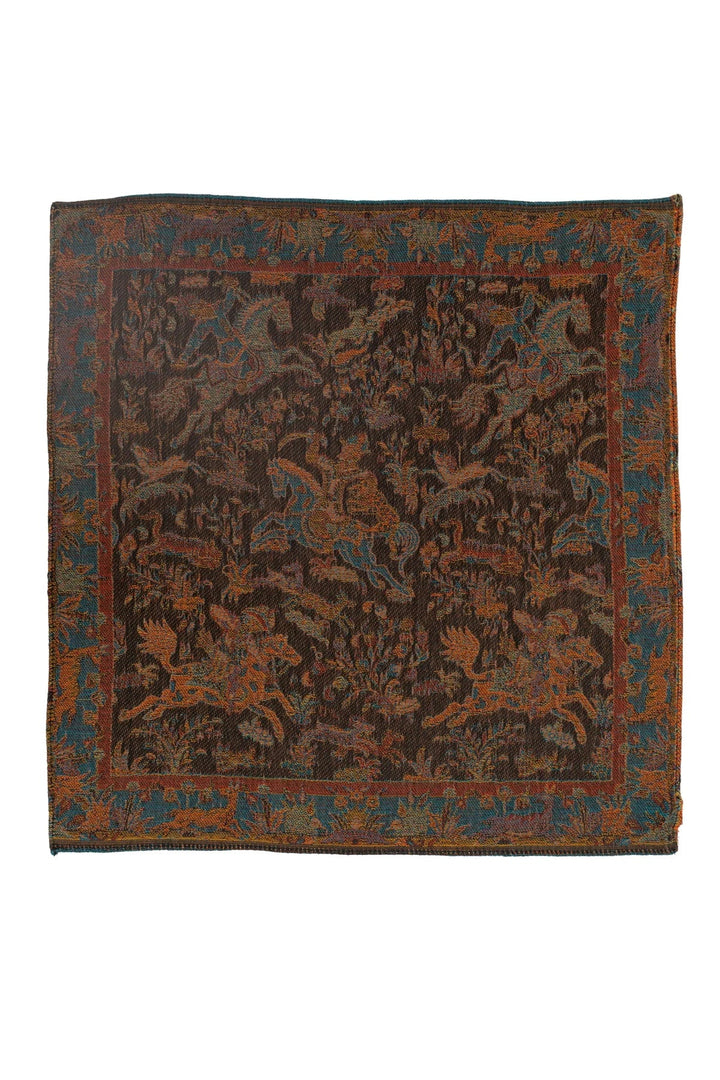 Taroob Gift Set of Shikargah Jamawar Stole & Pocket Square