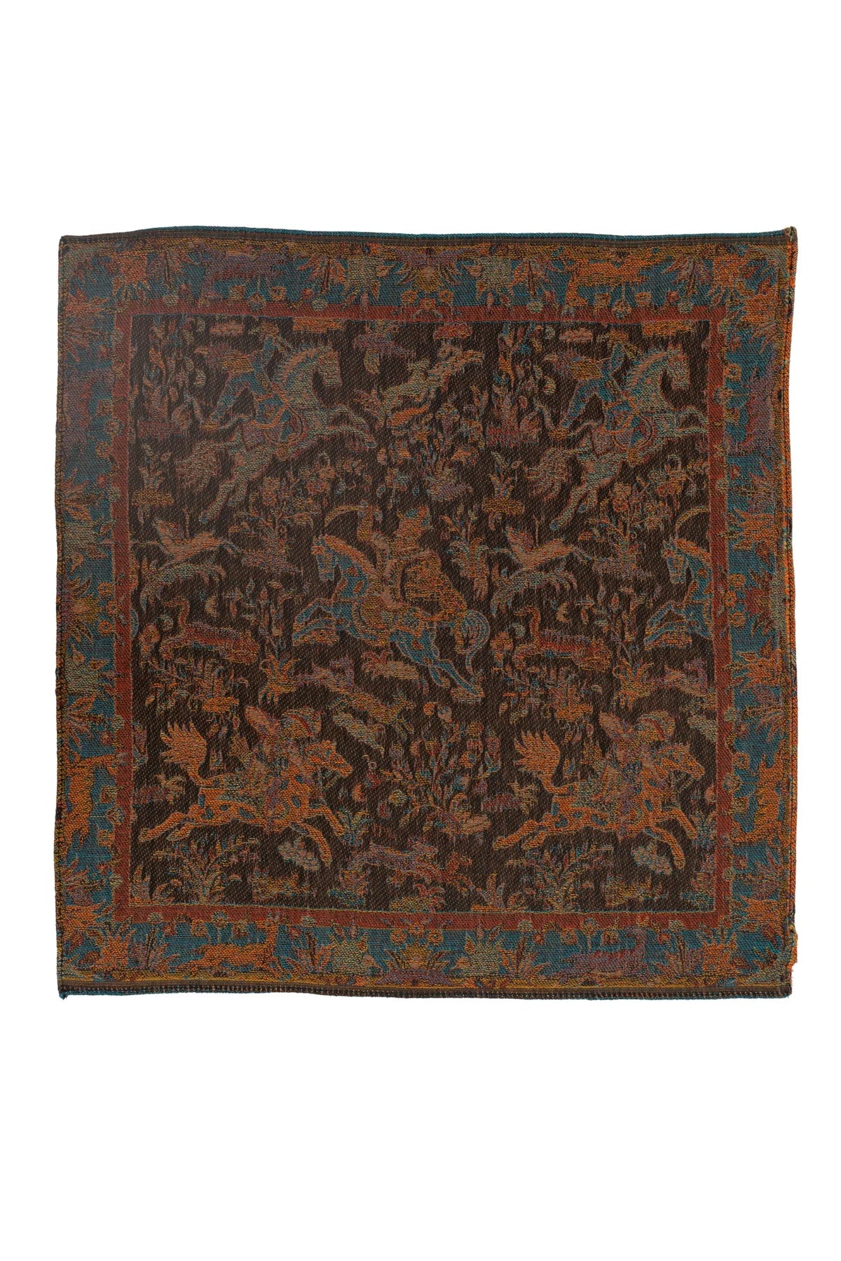 Taroob Gift Set of Shikargah Jamawar Stole & Pocket Square