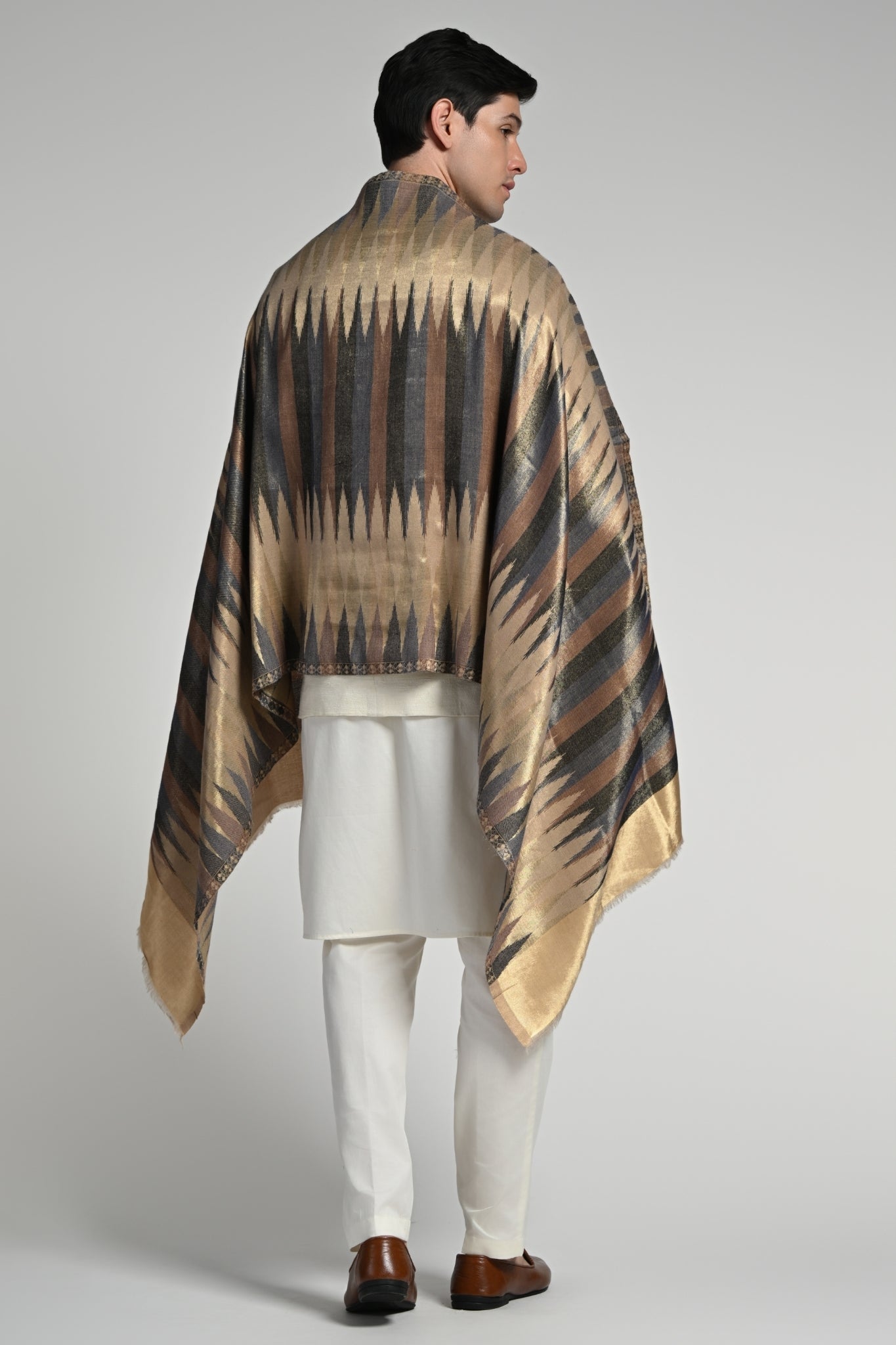 Taroob Resham Ikat Stole