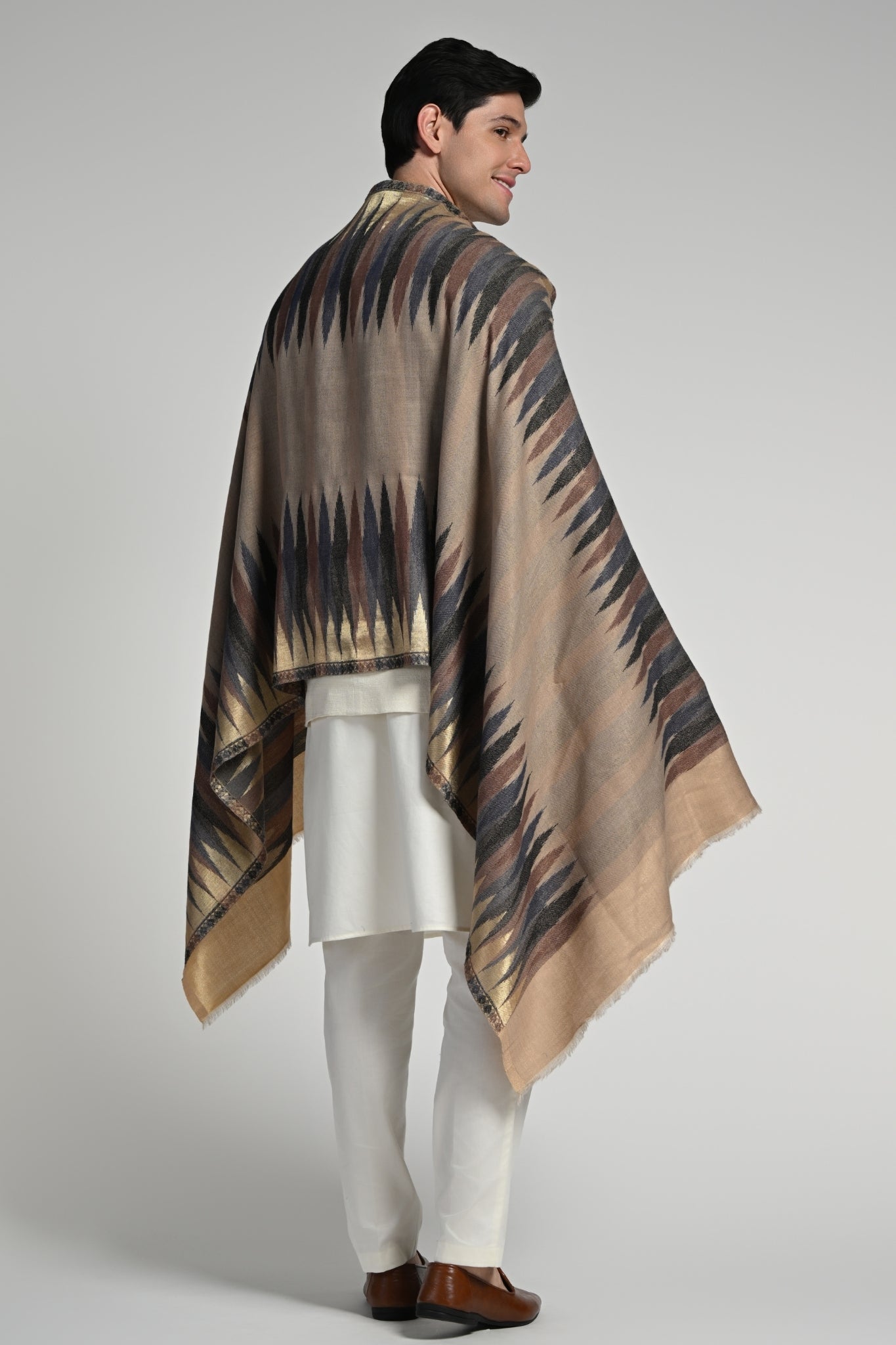 Taroob Resham Ikat Stole