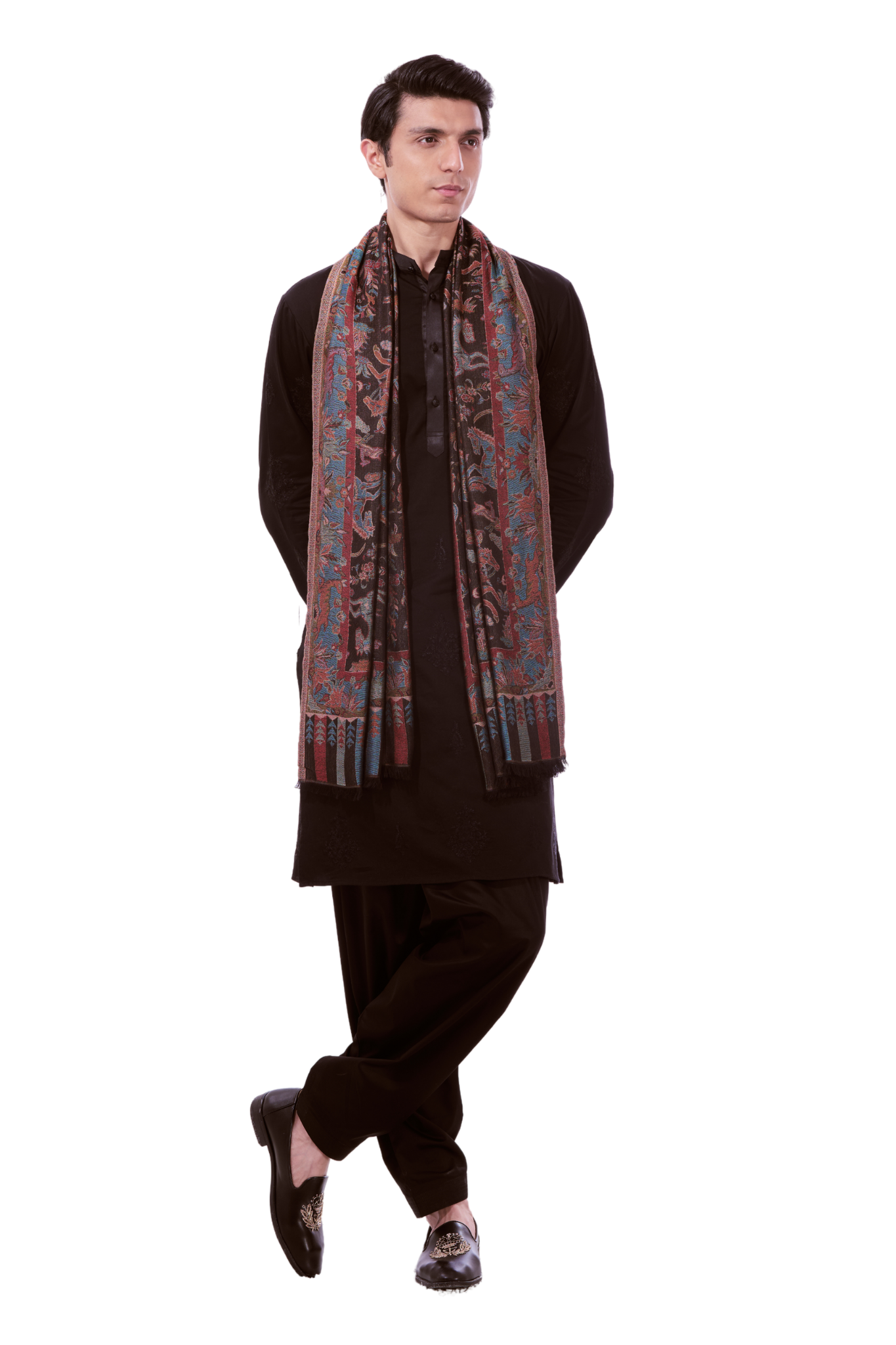 Taroob Men's Silk Shikargah Stole