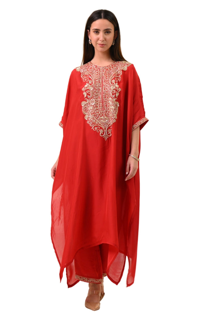 Taroob Hand Zardozi Choga Set