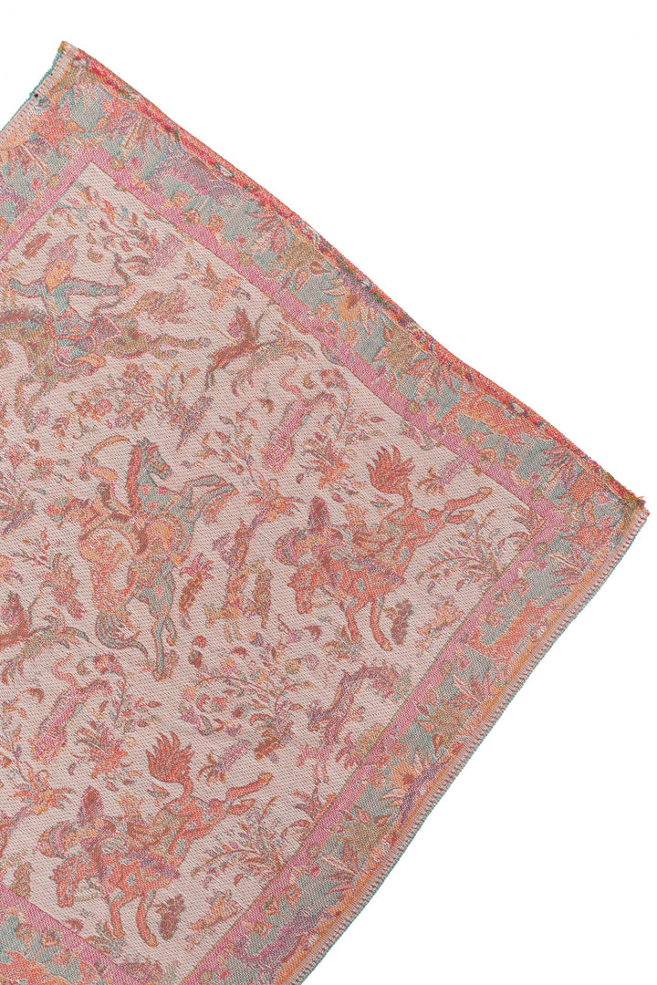 Taroob Shikar-dar Jamawar Pocket Square