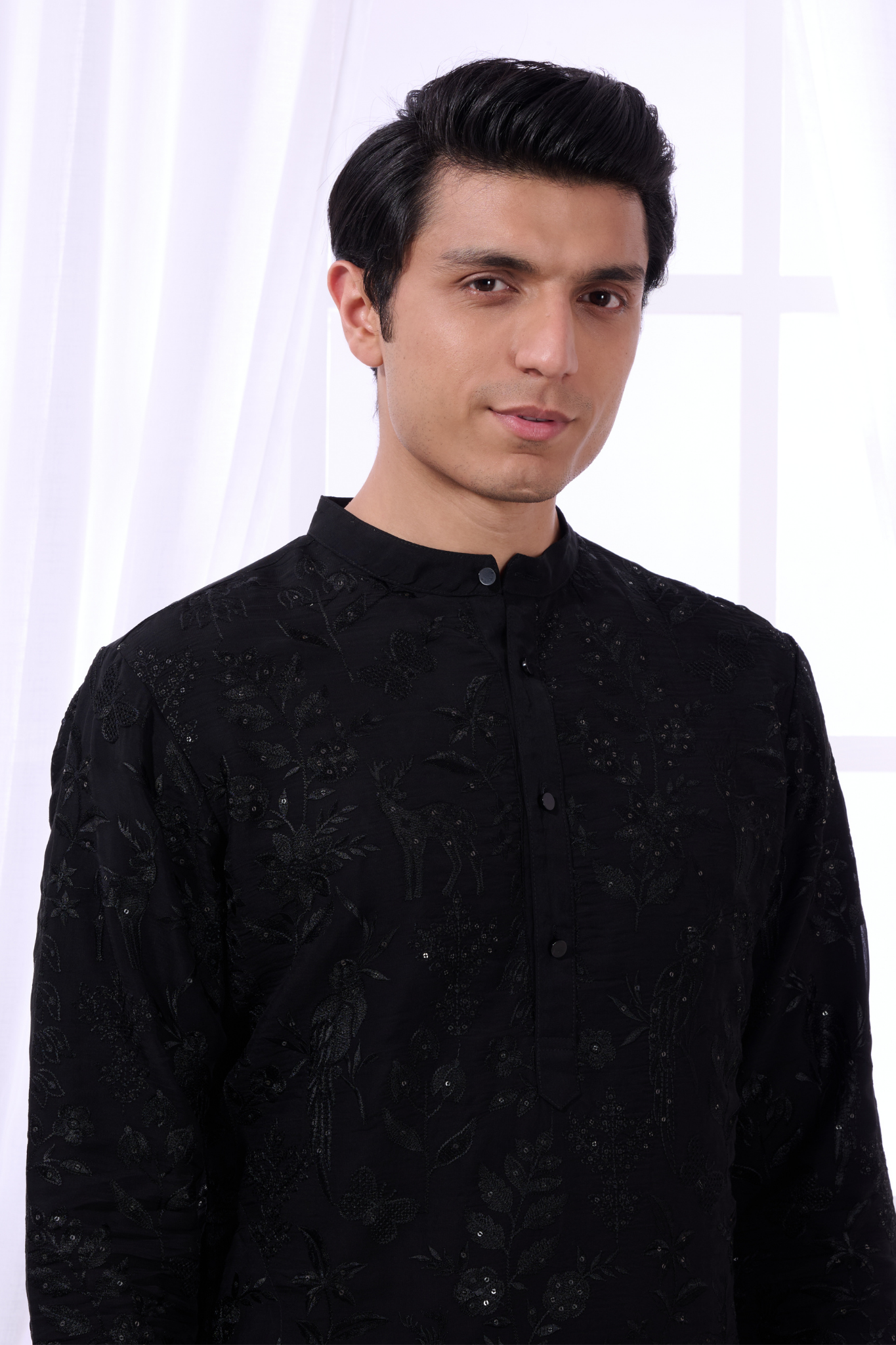 Taroob Safari Chikenkari Kurta Pajama Set
