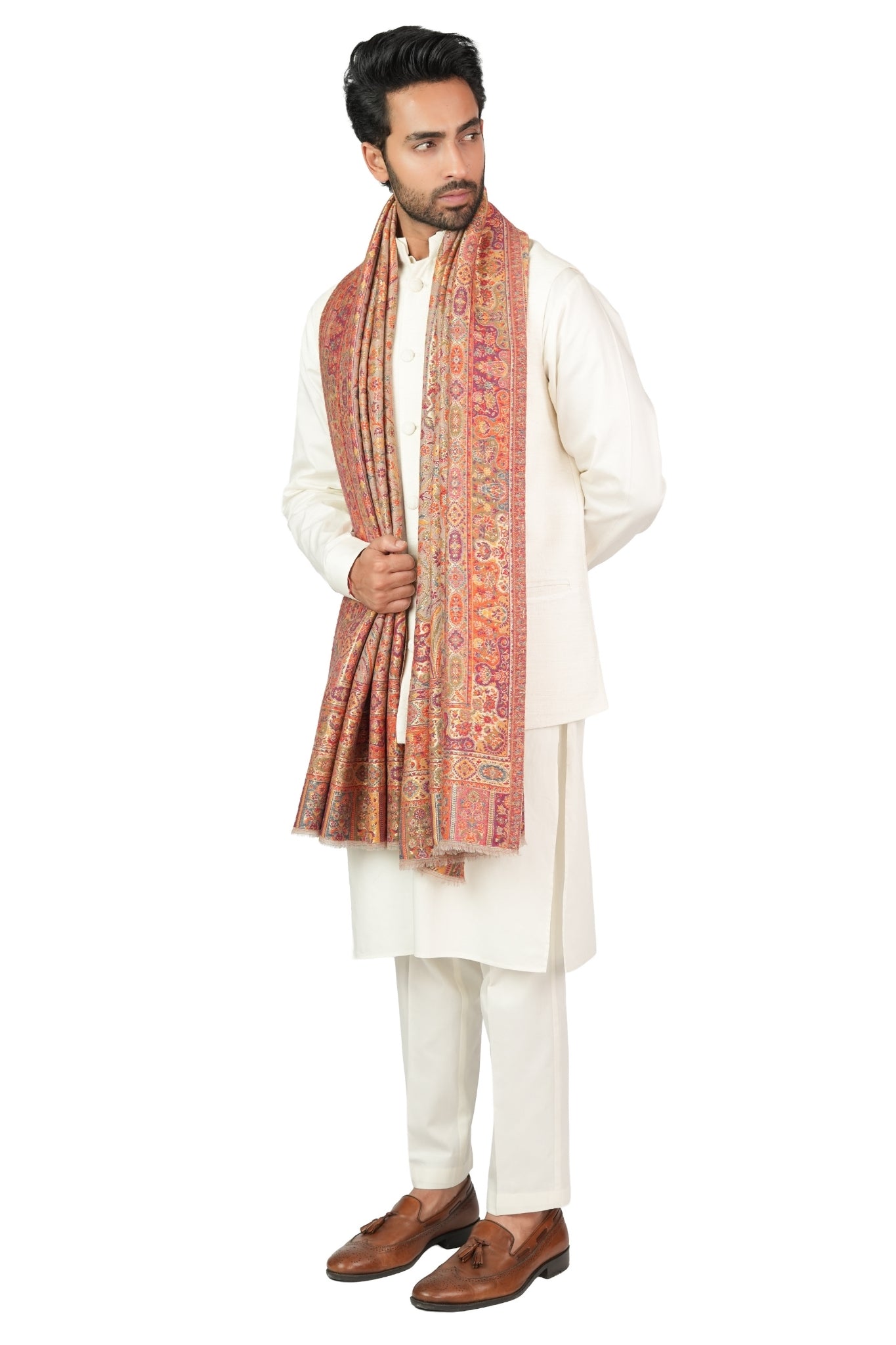 Taroob Maharaj Darbar Resham Shawl