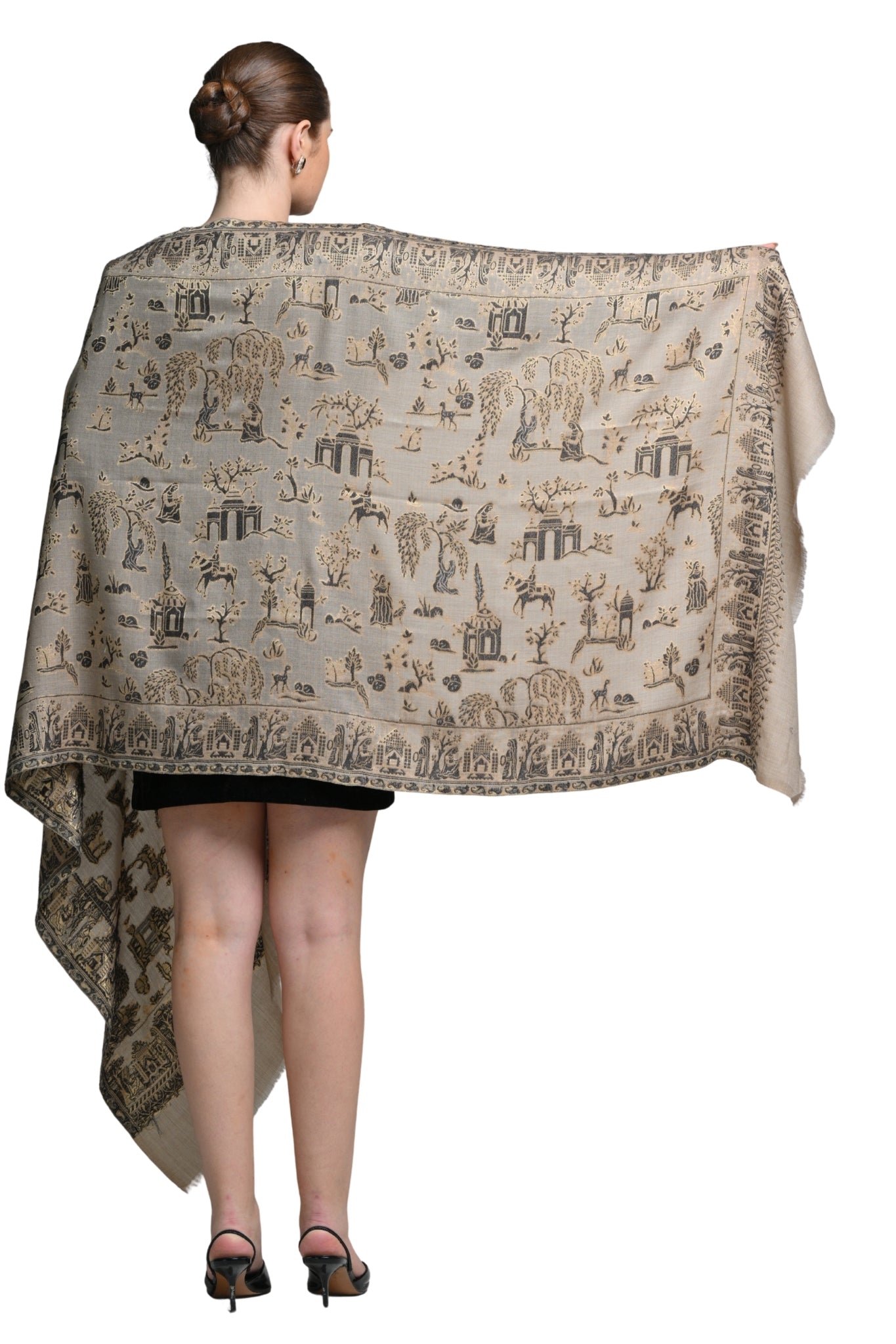 Taroob Mughal Heritage Kaani Stole