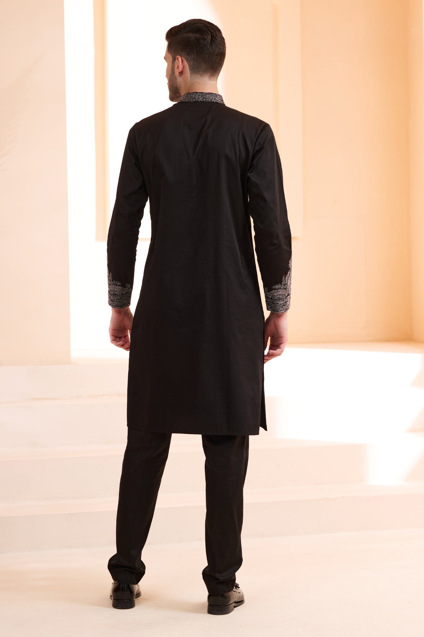 Taroob Emrboidered Zari Dori Work Kurta Pajama Set