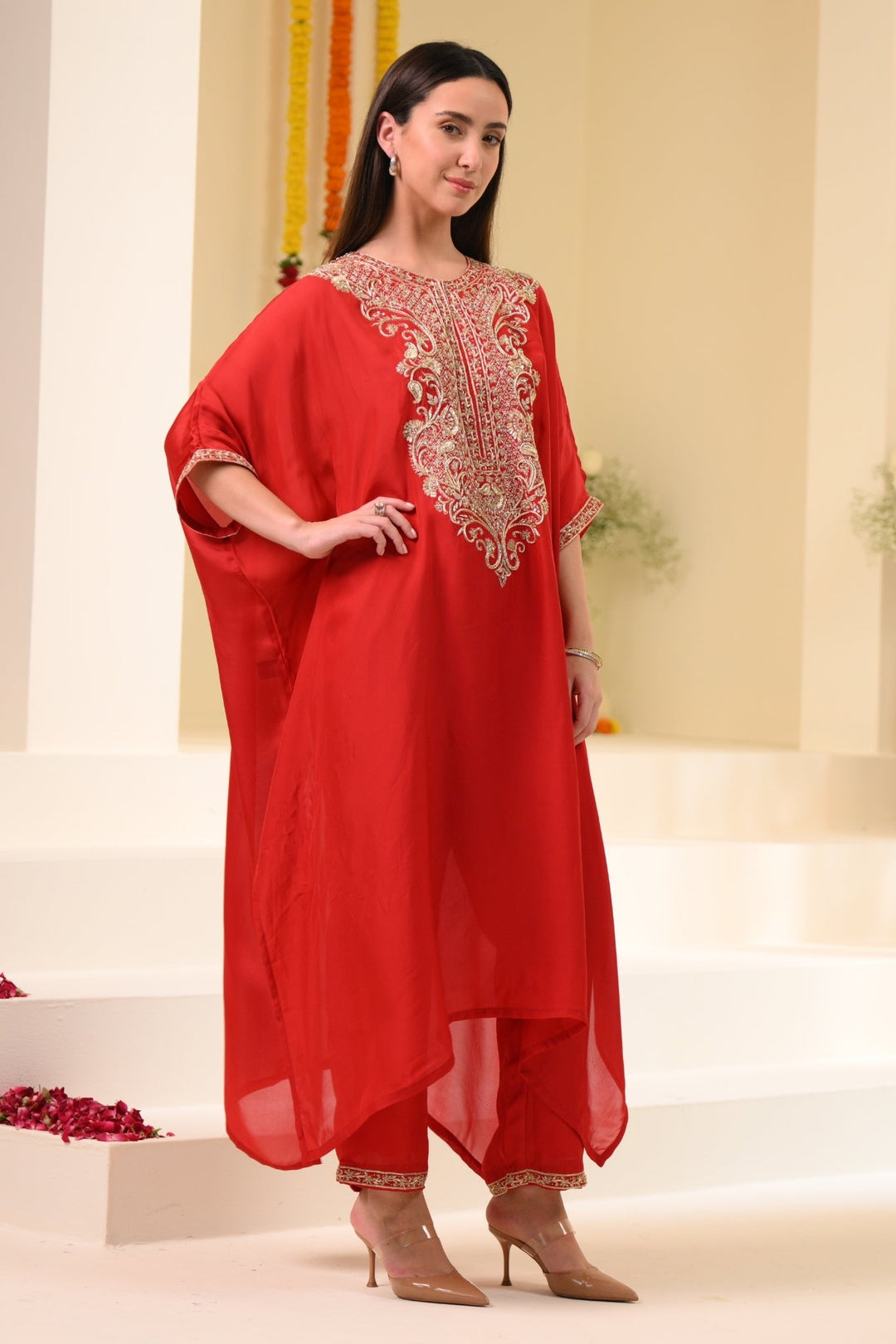 Taroob Hand Zardozi Choga Set