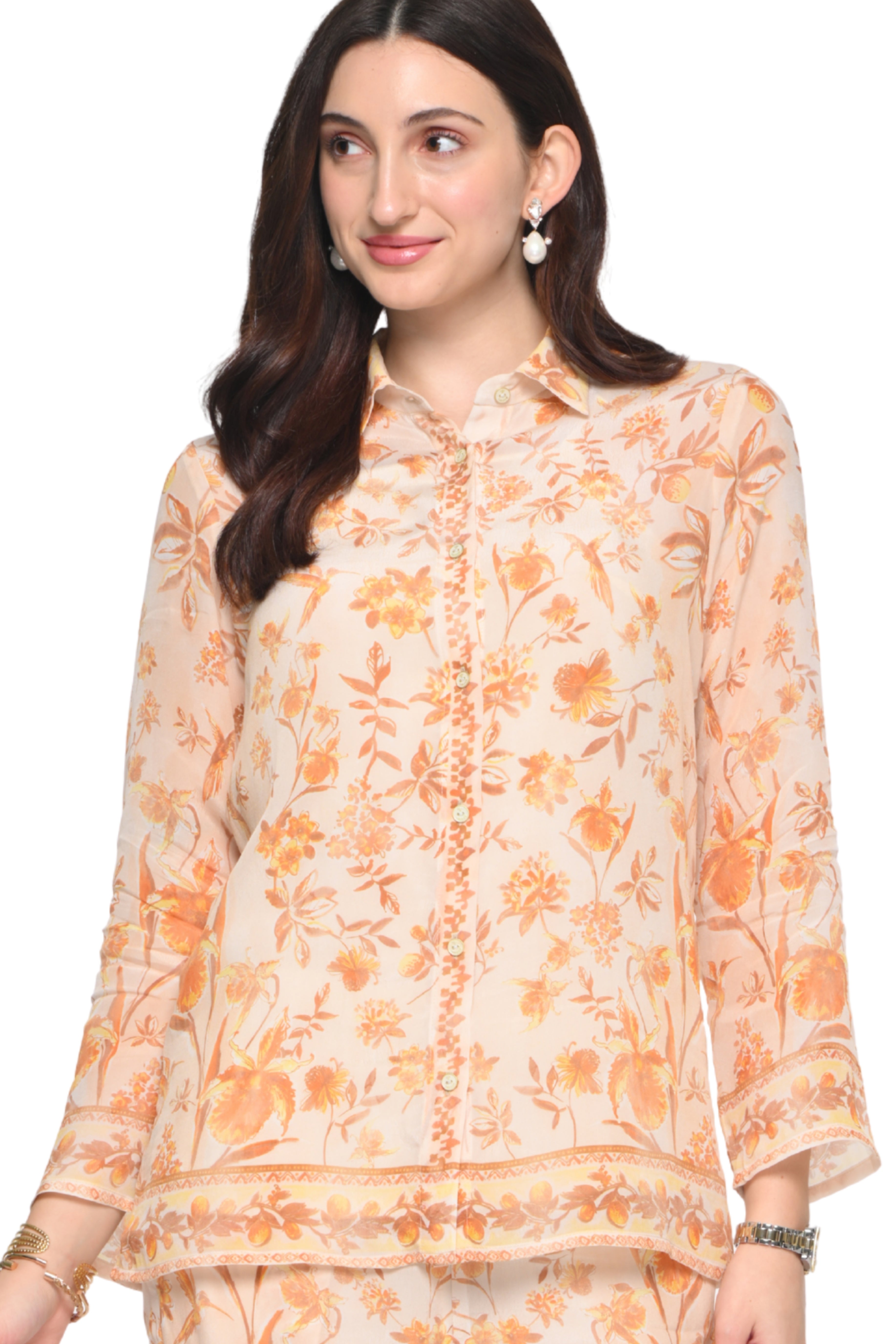 Taroob Garden Rhapsody Crepe Co-ord Set