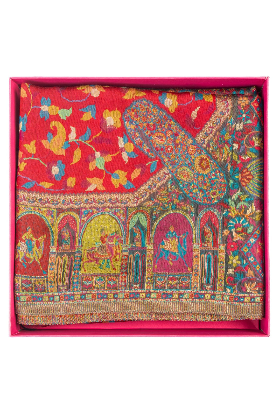 Taroob Gift Set of Baraat Silk Kani Dupatta for Her