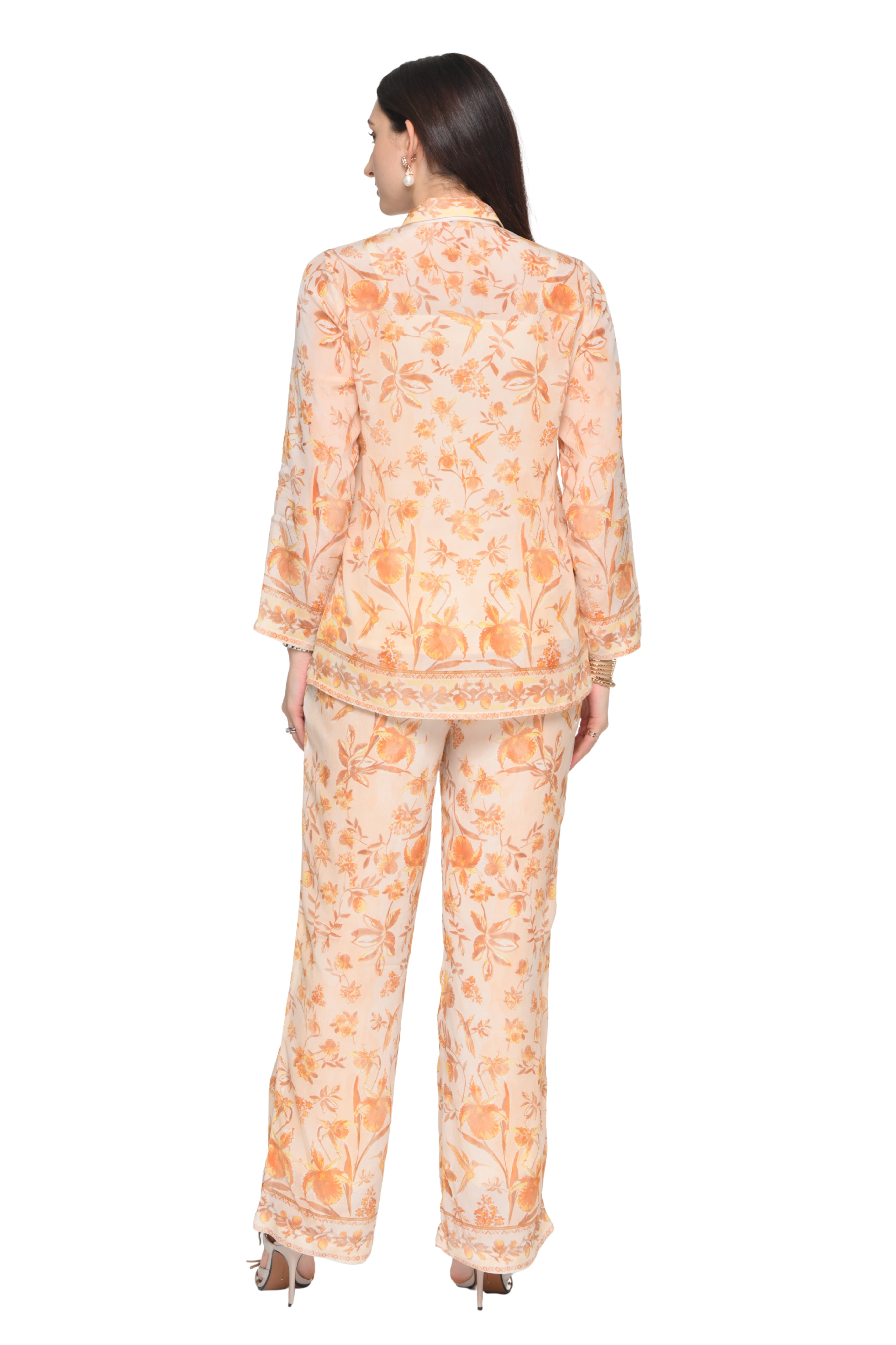 Taroob Garden Rhapsody Crepe Co-ord Set