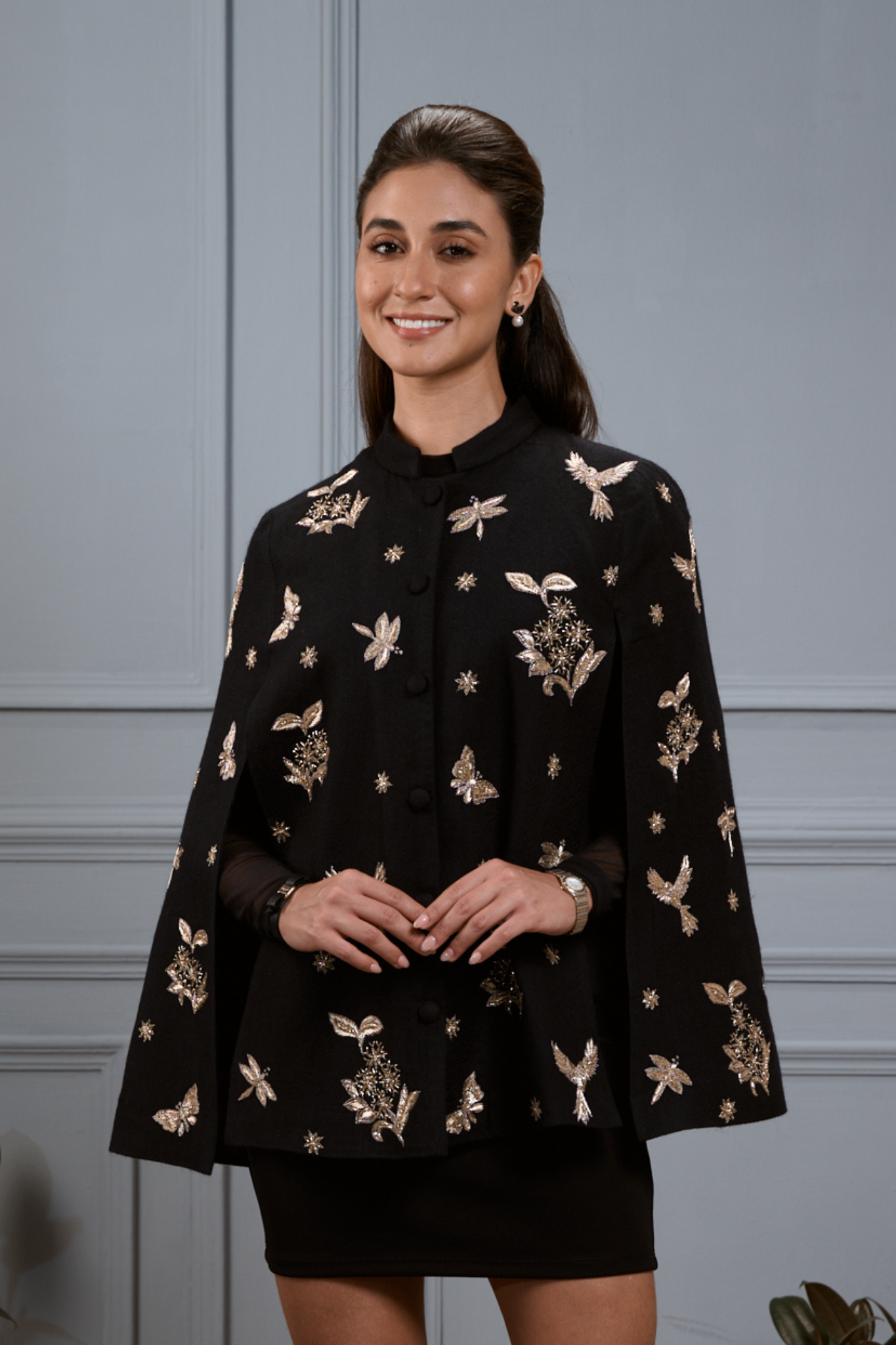 Taroob Flowers & Bugs Wool Cape