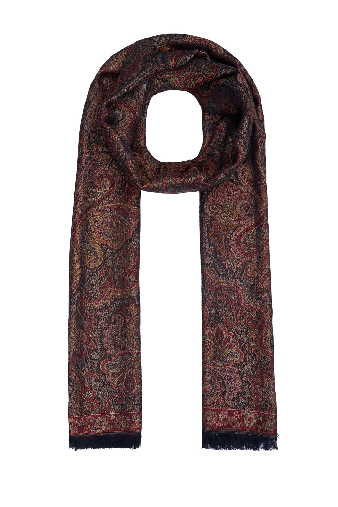 Taroob Couple Gift Set of Checkered Stole for Him & Kashmiri Stole for Her