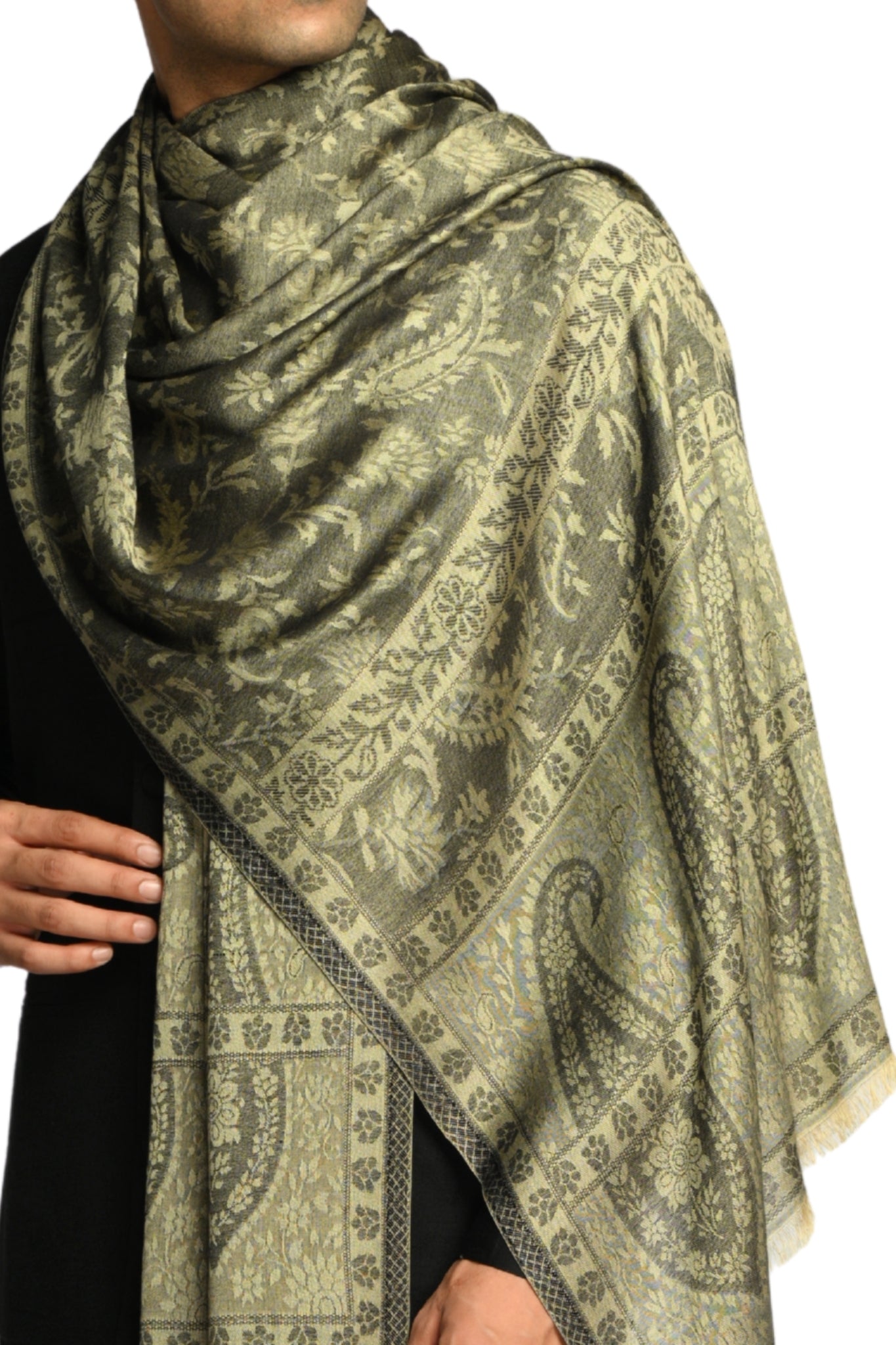 Taroob Heritage Silk Modal Jamawar Stole