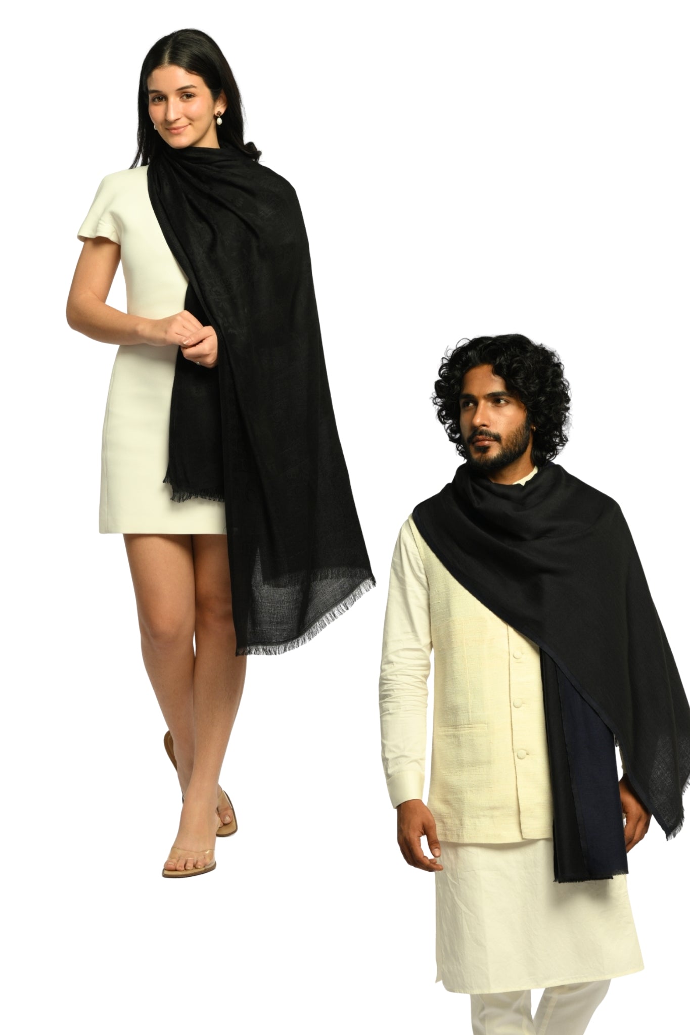 Taroob Gift Set of Superfine Unisex Jamawar Stole for Him or Her