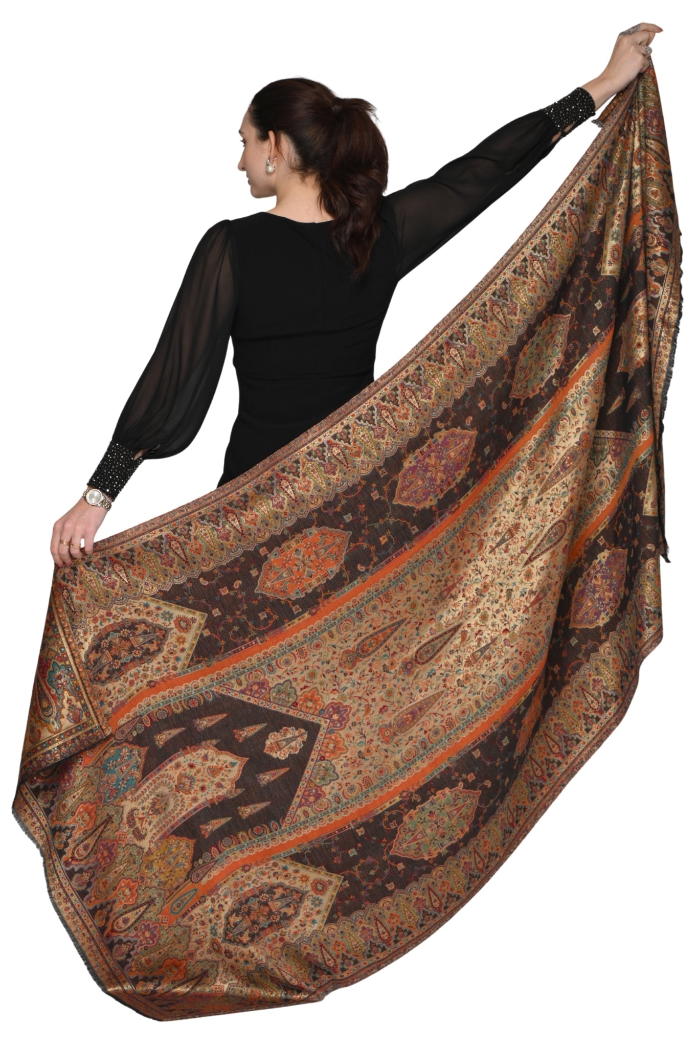 Taroob Shahi Resham Kashmiri Shawl