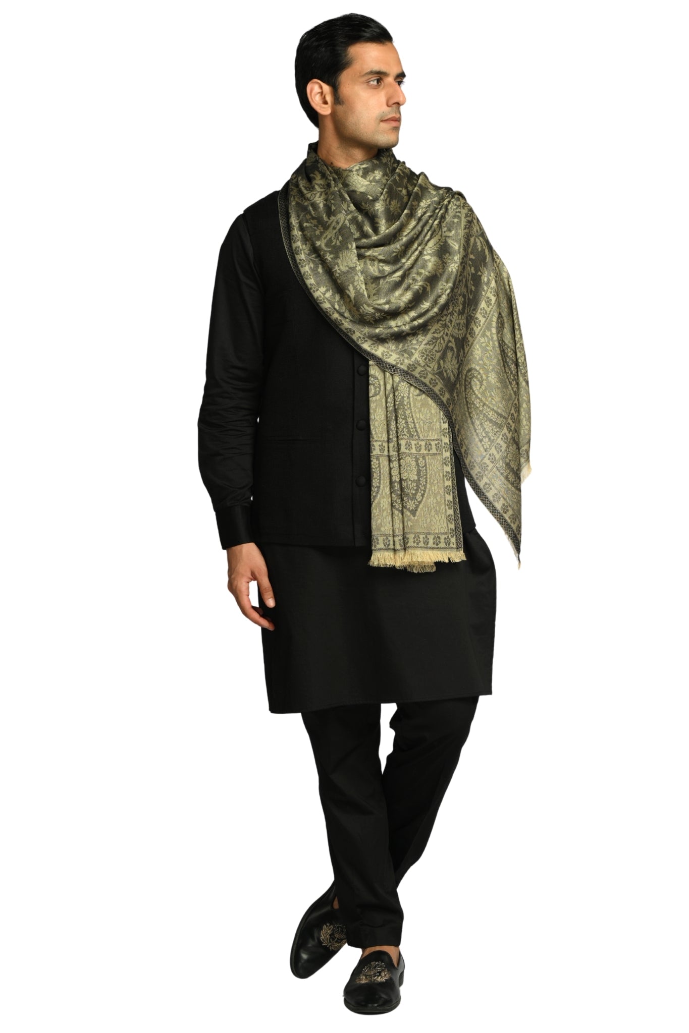 Taroob Heritage Silk Modal Jamawar Stole