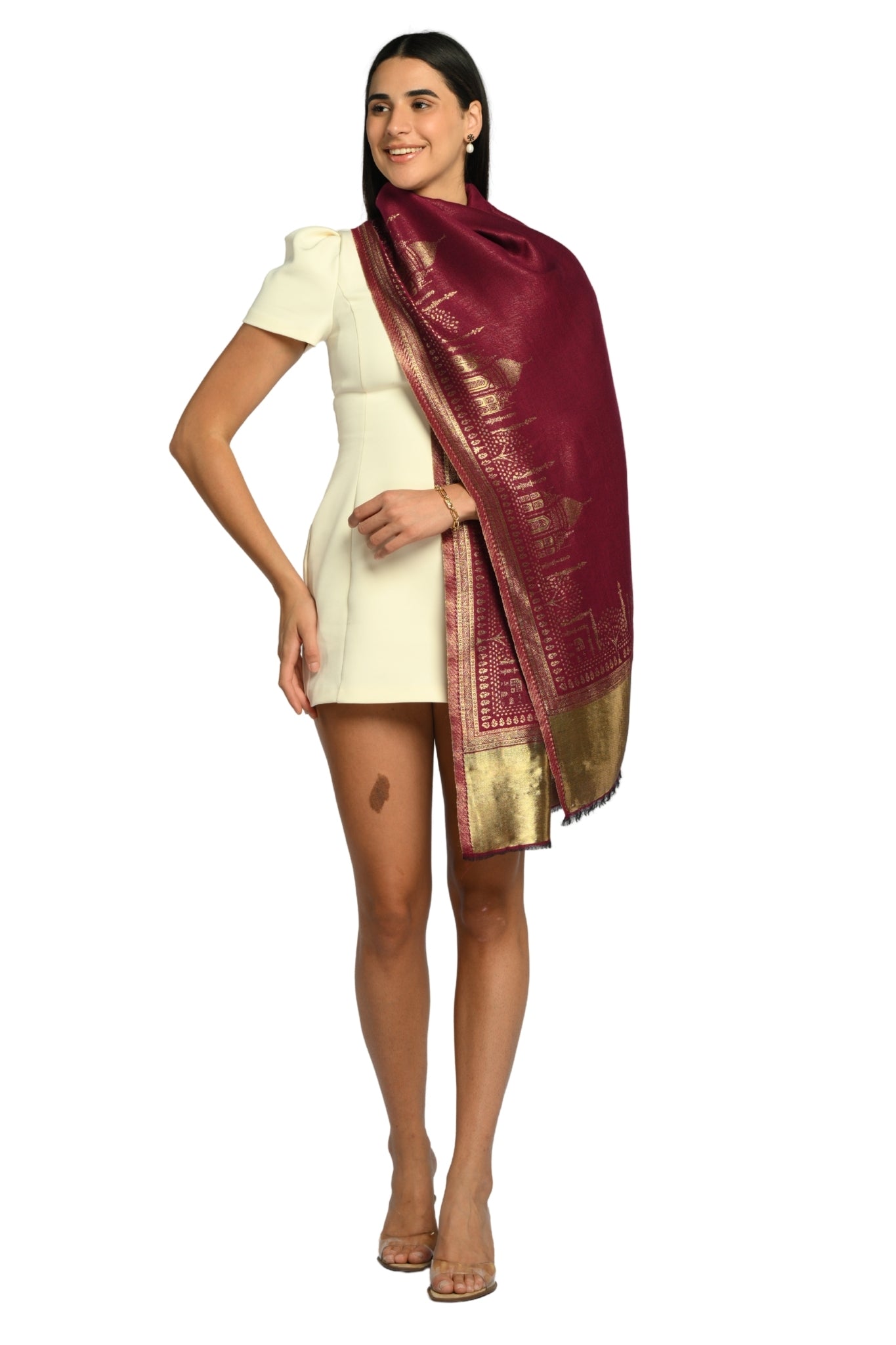 Taroob Taj Noor Resham Stole