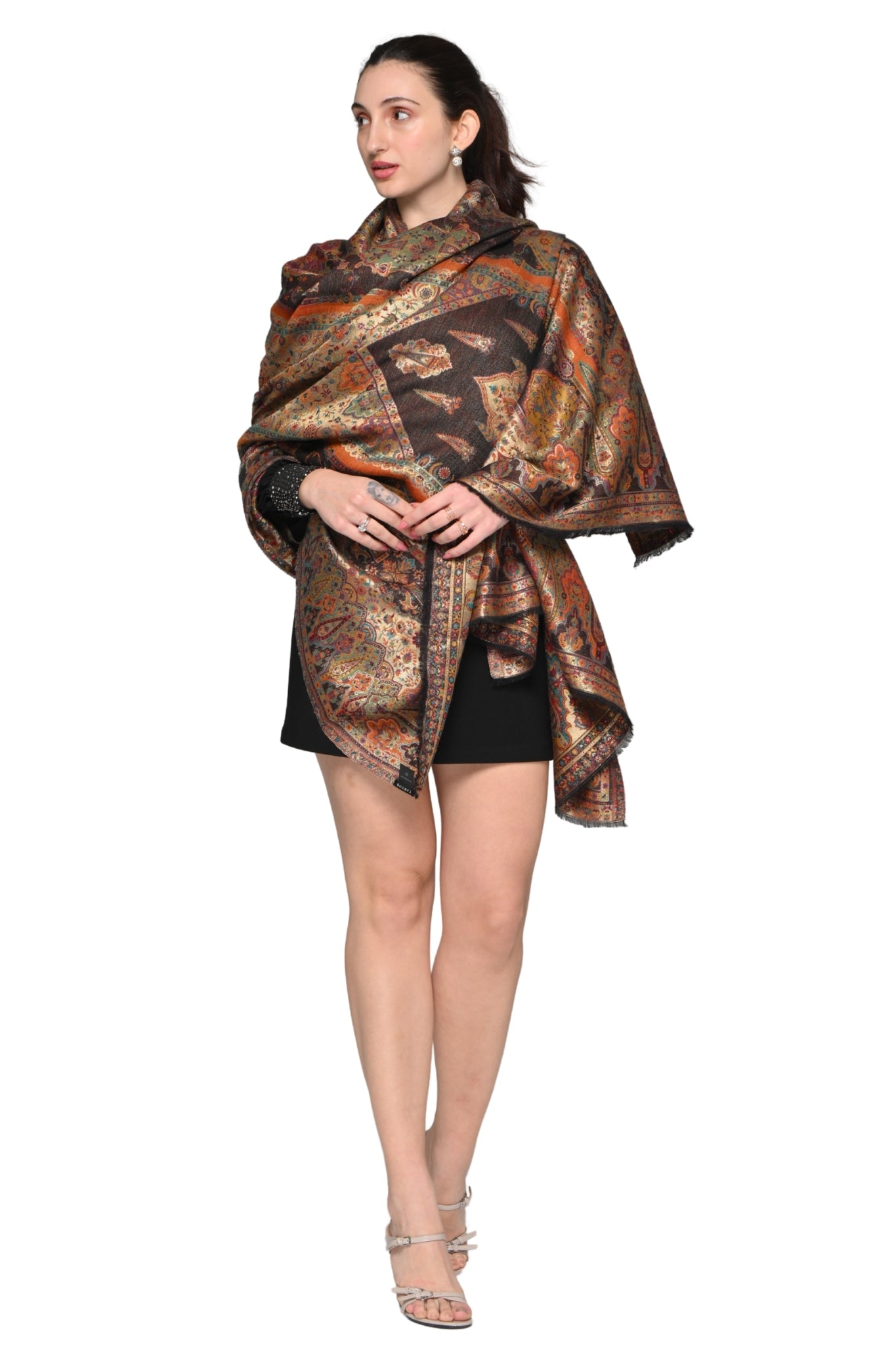 Taroob Shahi Resham Kashmiri Shawl