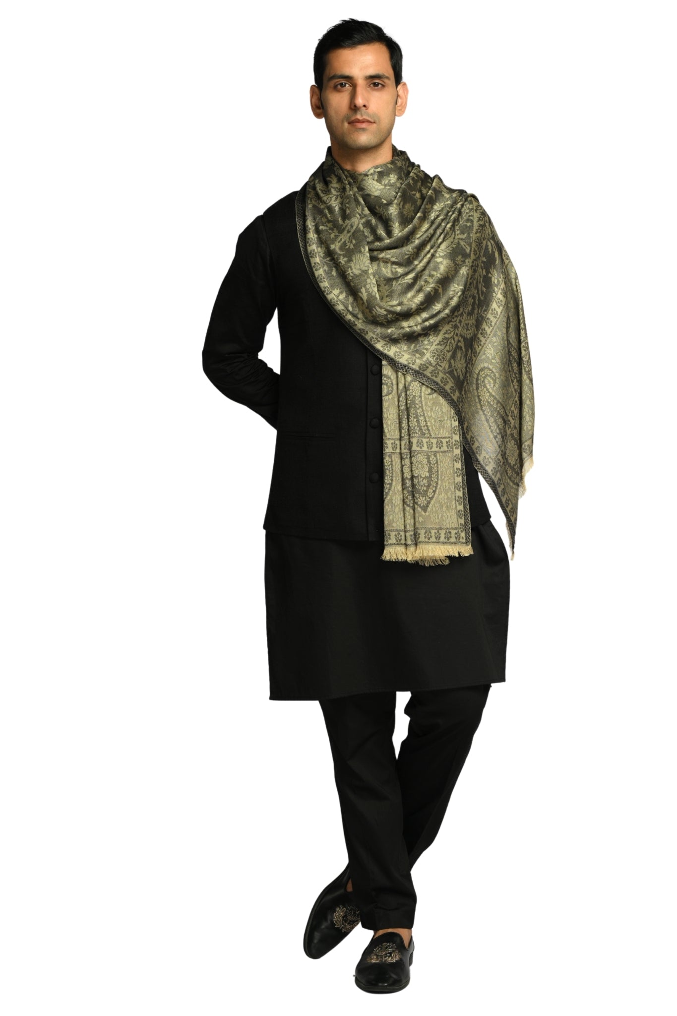 Taroob Heritage Silk Modal Jamawar Stole