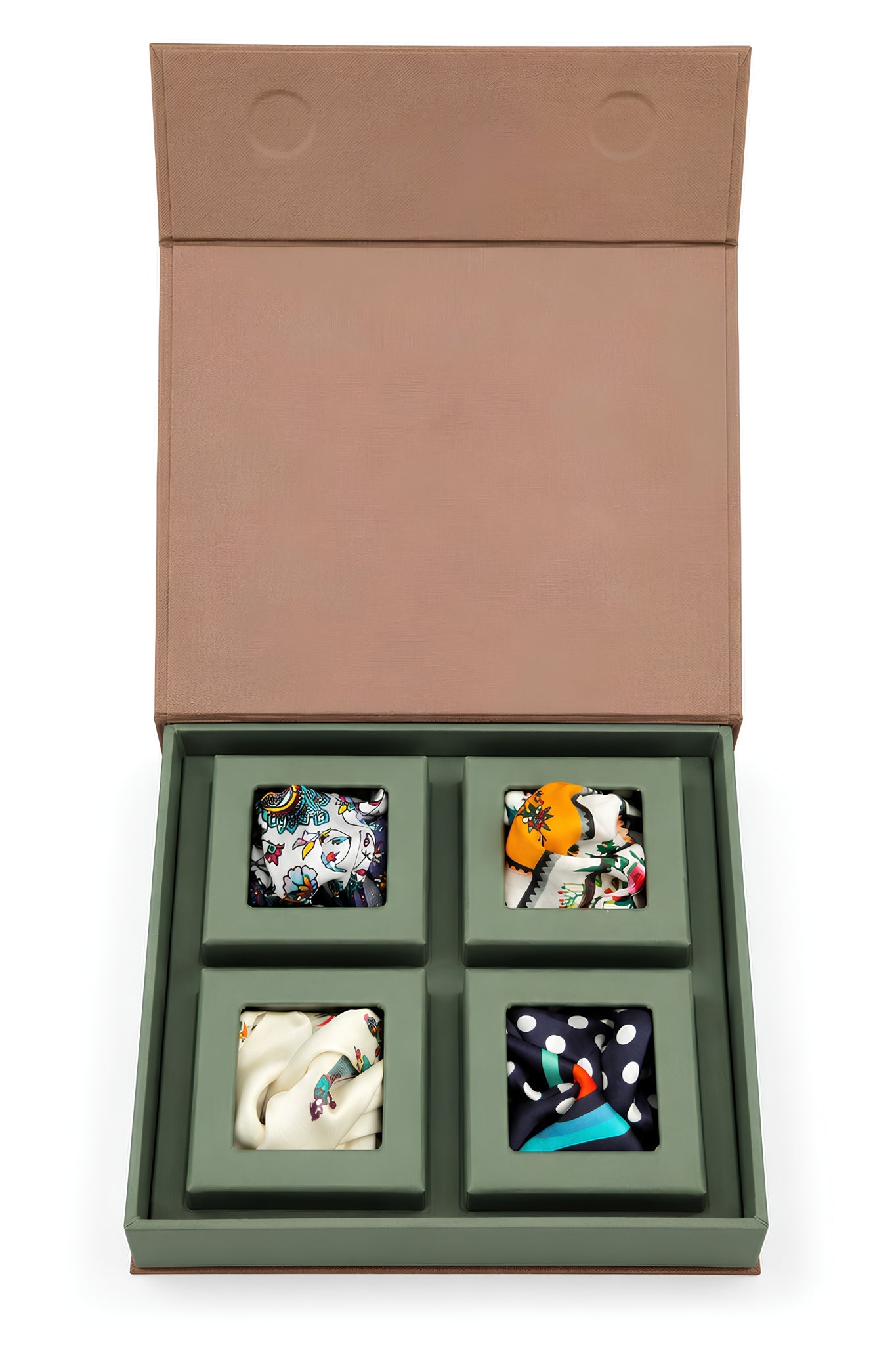 Heritage Pocket Squares Box of 4 Taroob