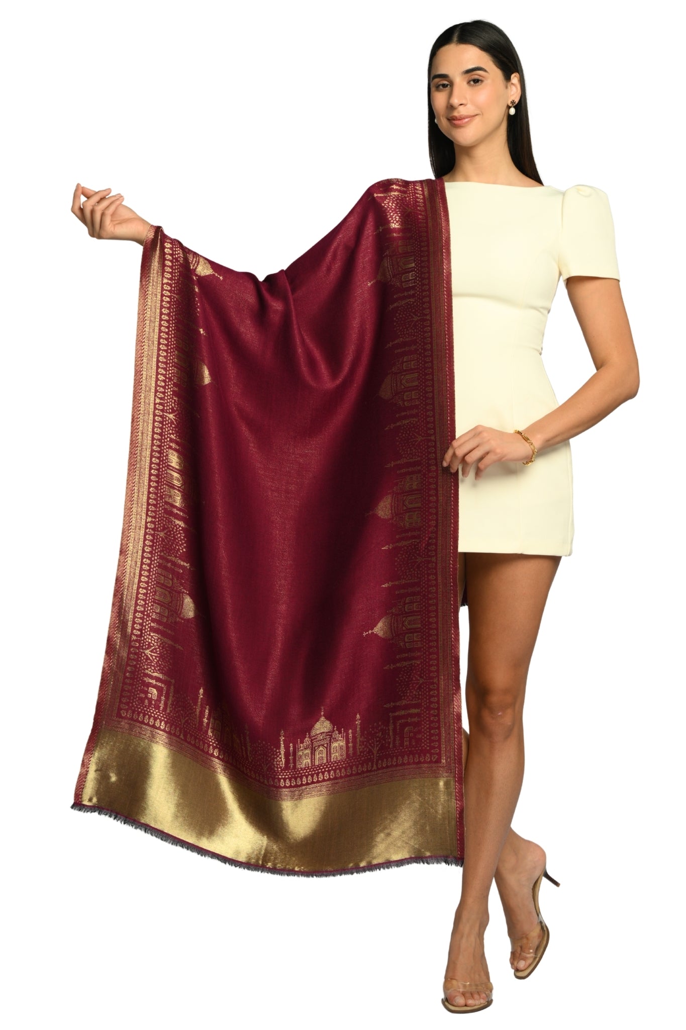 Taroob Taj Noor Resham Stole