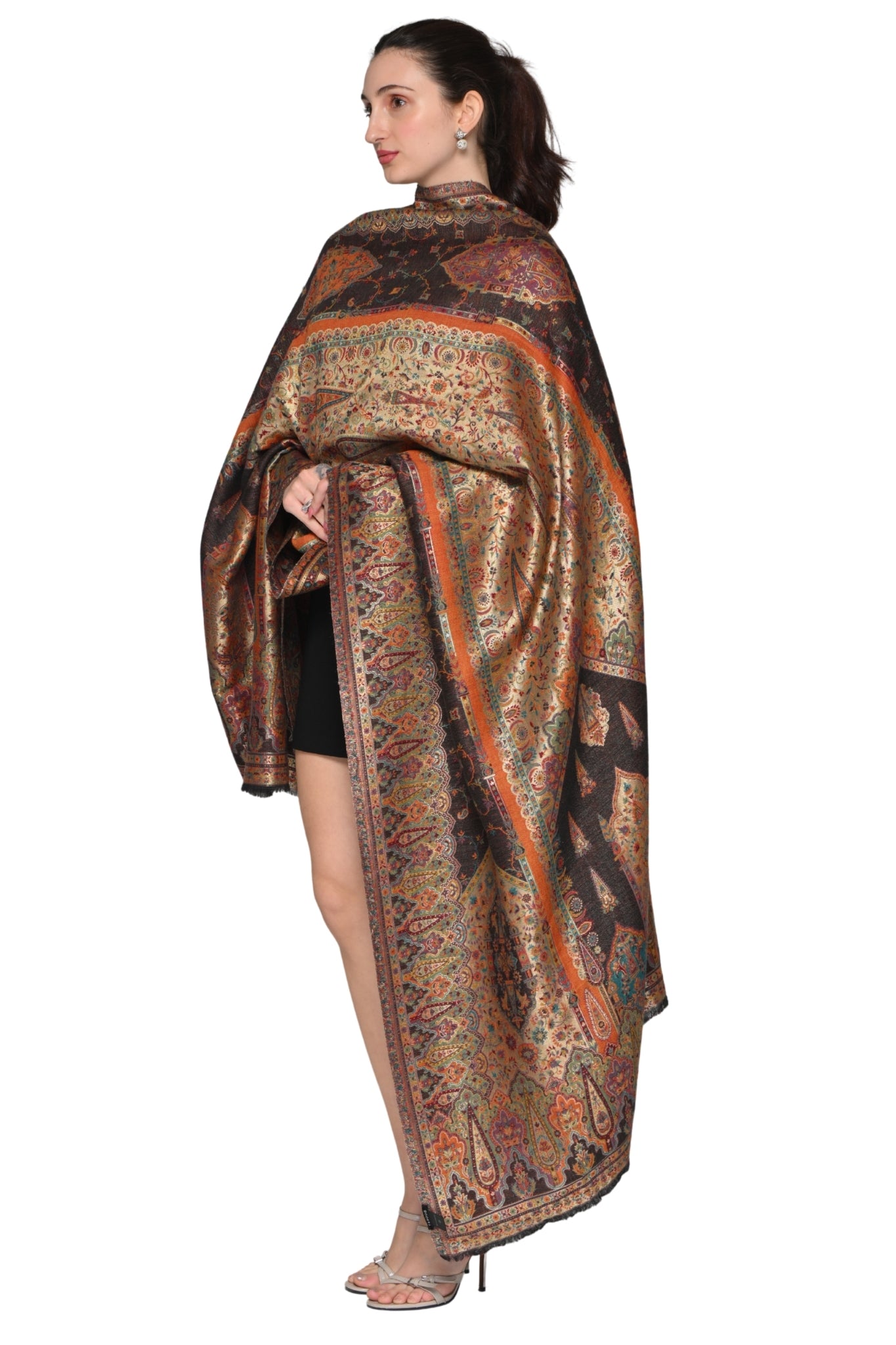 Taroob Shahi Resham Kashmiri Shawl