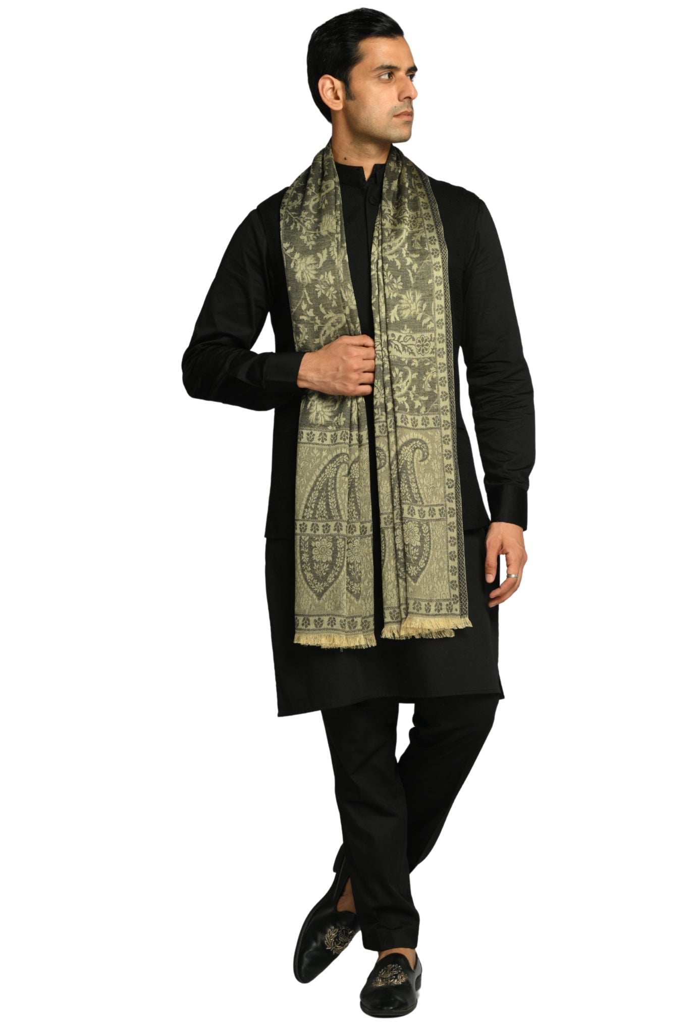Taroob Heritage Silk Modal Jamawar Stole
