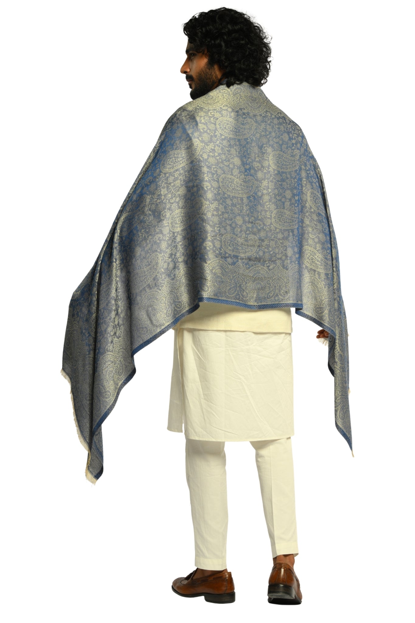 Taroob Fine Weave Silk Jamawar Stole