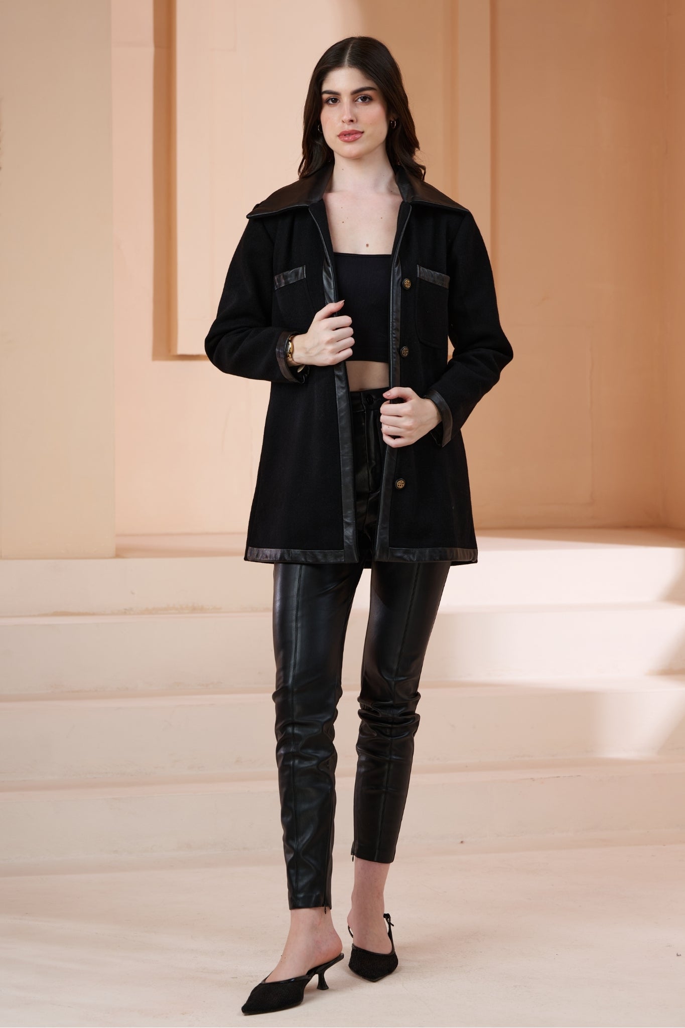 Taroob Contempoary Wool Cashmere Women Jacket