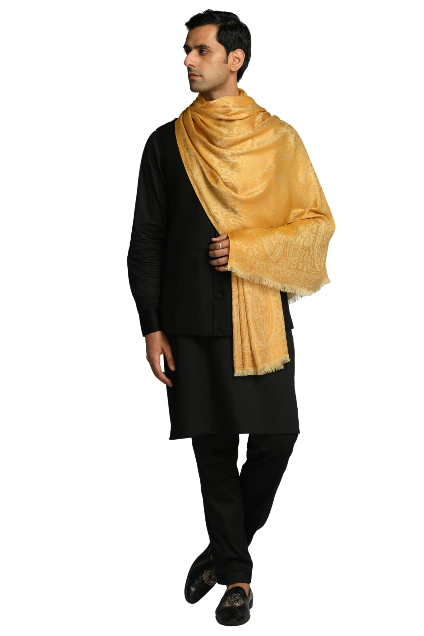 Taroob Fine Weave Silk Jamawar Stole